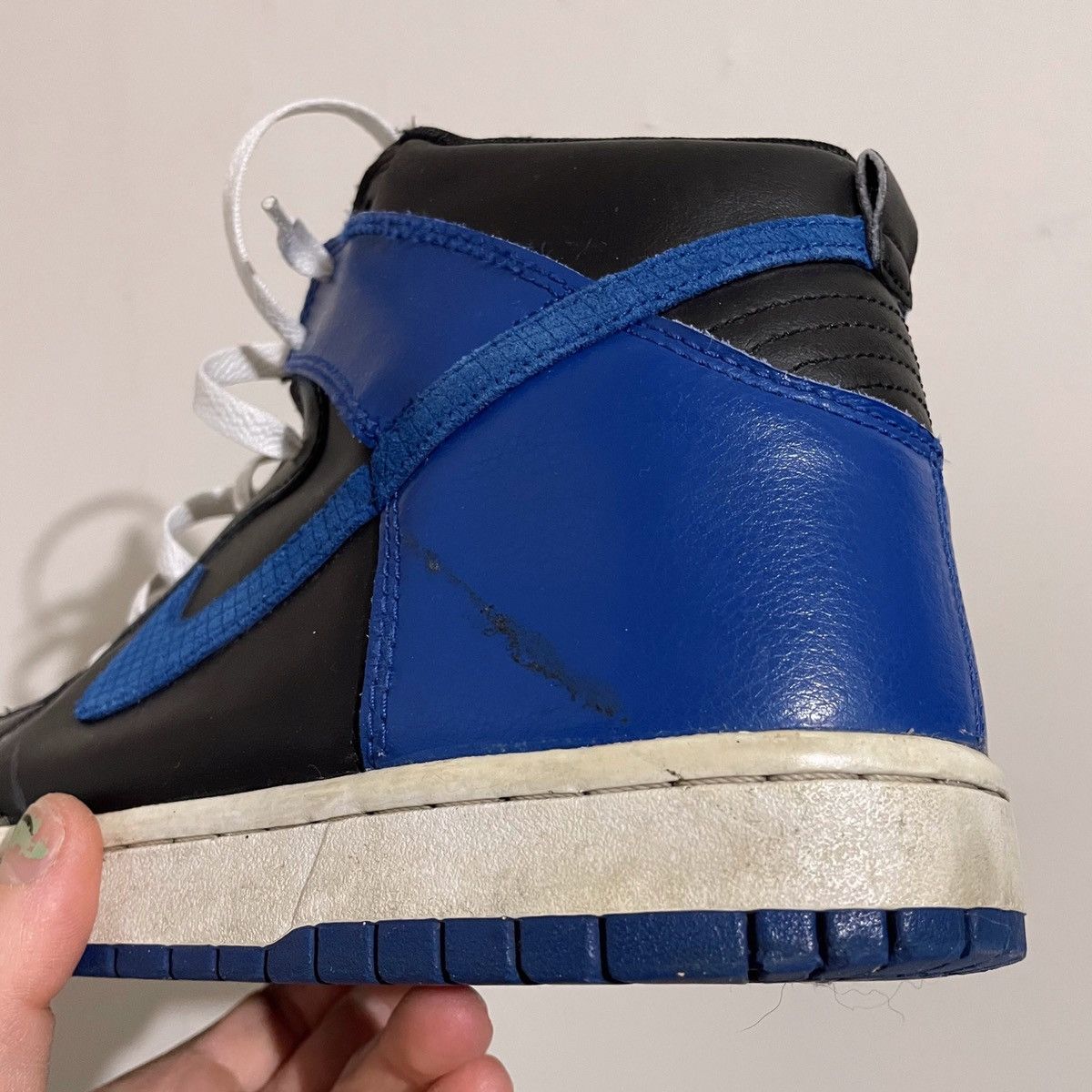 Nike Dunk High Black | Old Royal-White Size US 10 / EU 43 - 6 Thumbnail