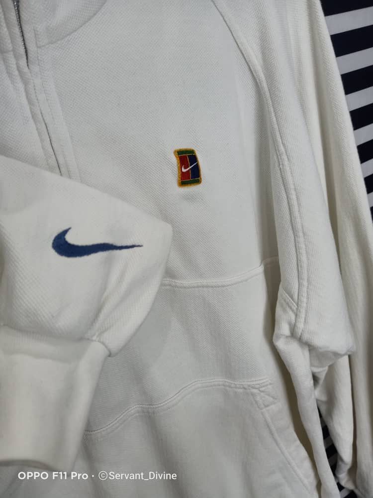 Nike × Vintage Vintage Nike Tennis Court Sweatshirt Half Zipper Size US M / EU 48-50 / 2 - 5 Thumbnail