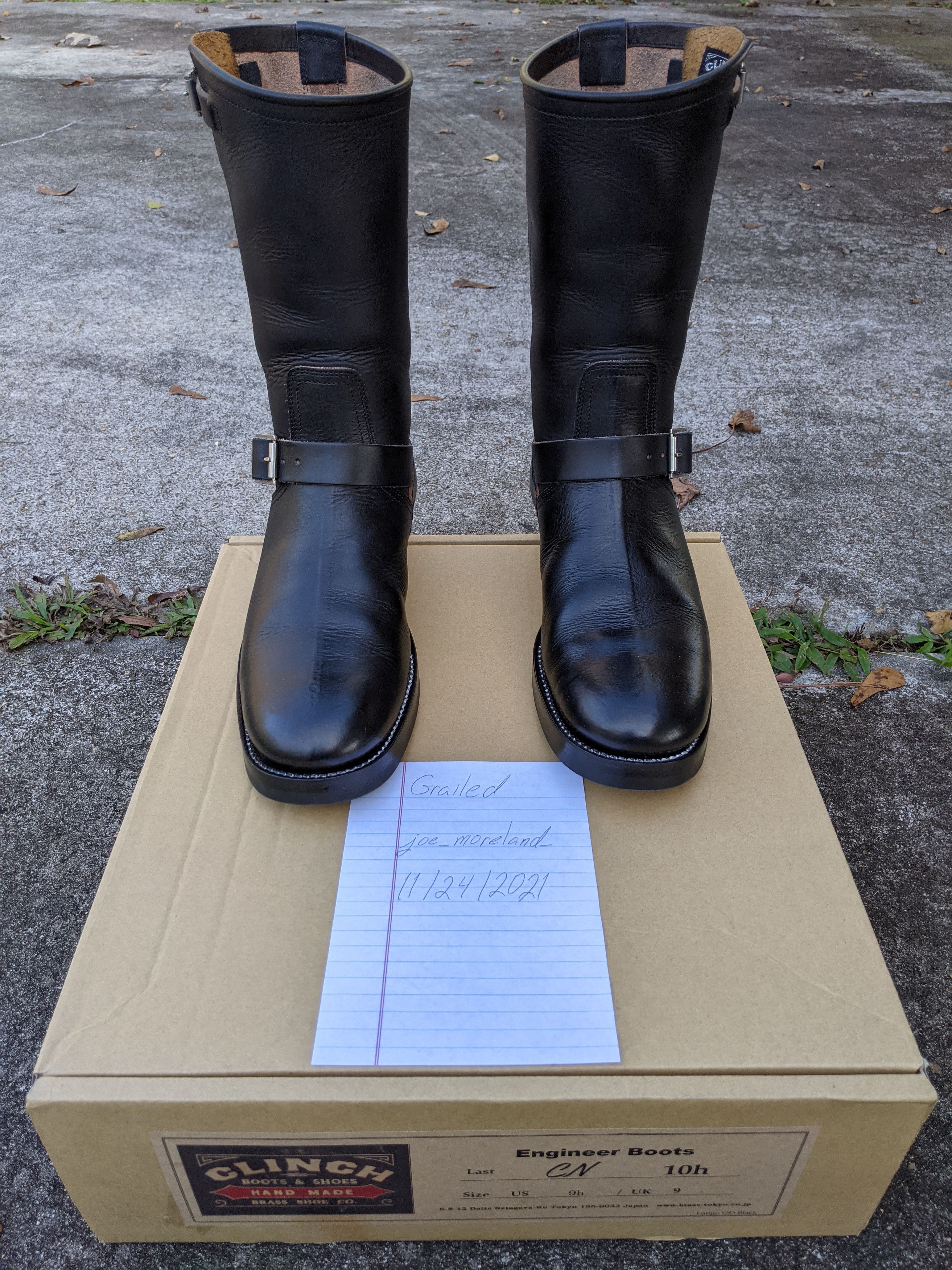 Japanese Brand Clinch Black Overdyed Latigo Engineer Boots | Grailed