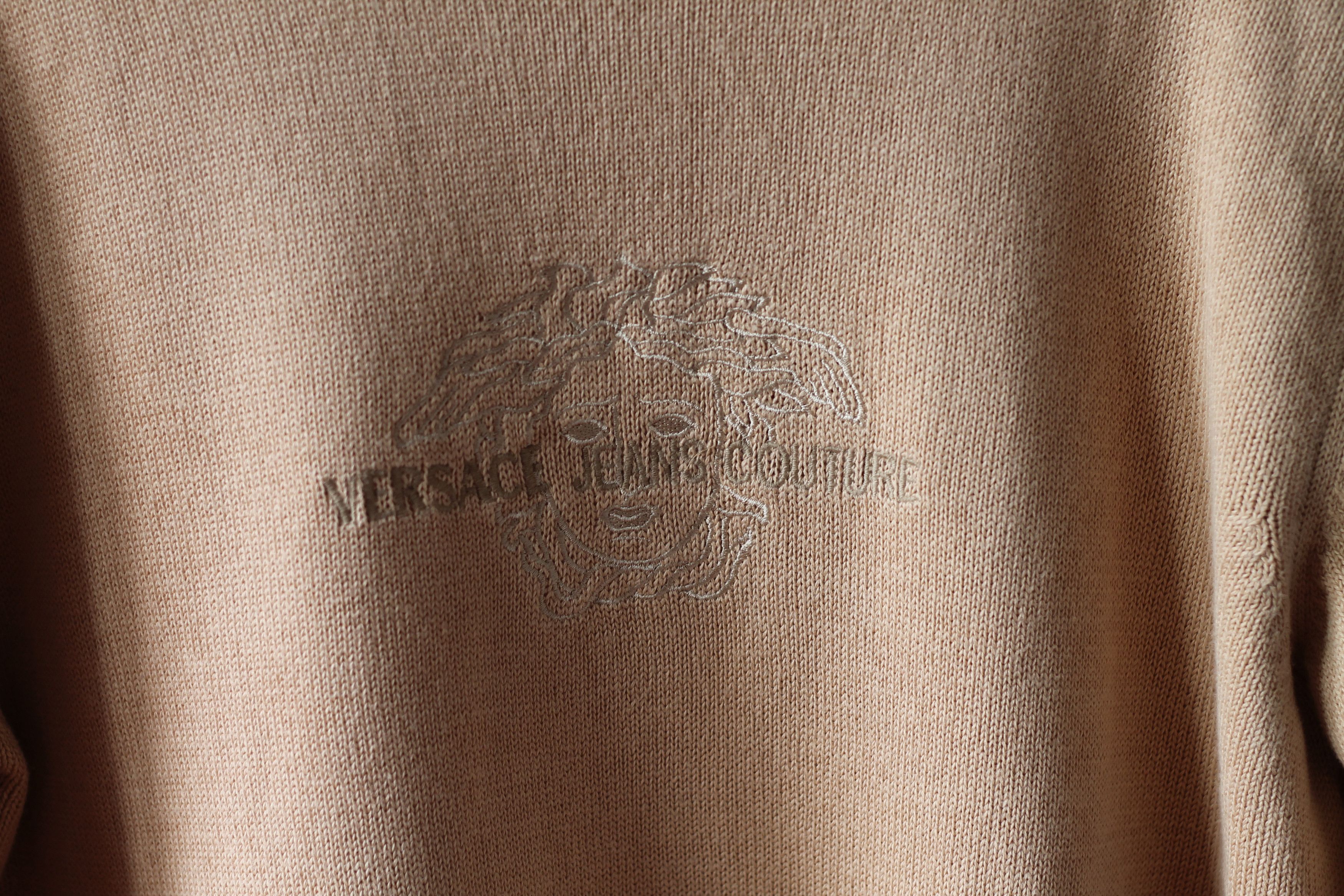 Versace × Versace Jeans Couture × Vintage Versace Jeans Couture big logo medusa sweater Size US XL / EU 56 / 4 - 3 Thumbnail