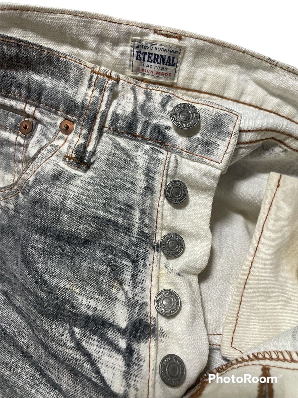 Eternal Rare Eternal Distressed Bleach Jeans Size US 30 / EU 46 - 7 Thumbnail