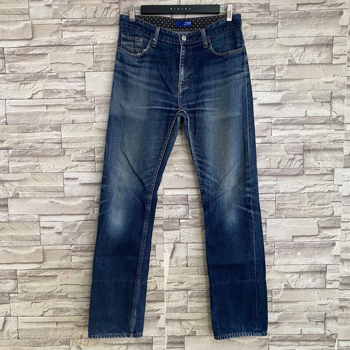 Beams Plus Beams Denim Jeans Distressed Polkadot Size US 32 / EU 48 - 3 Thumbnail