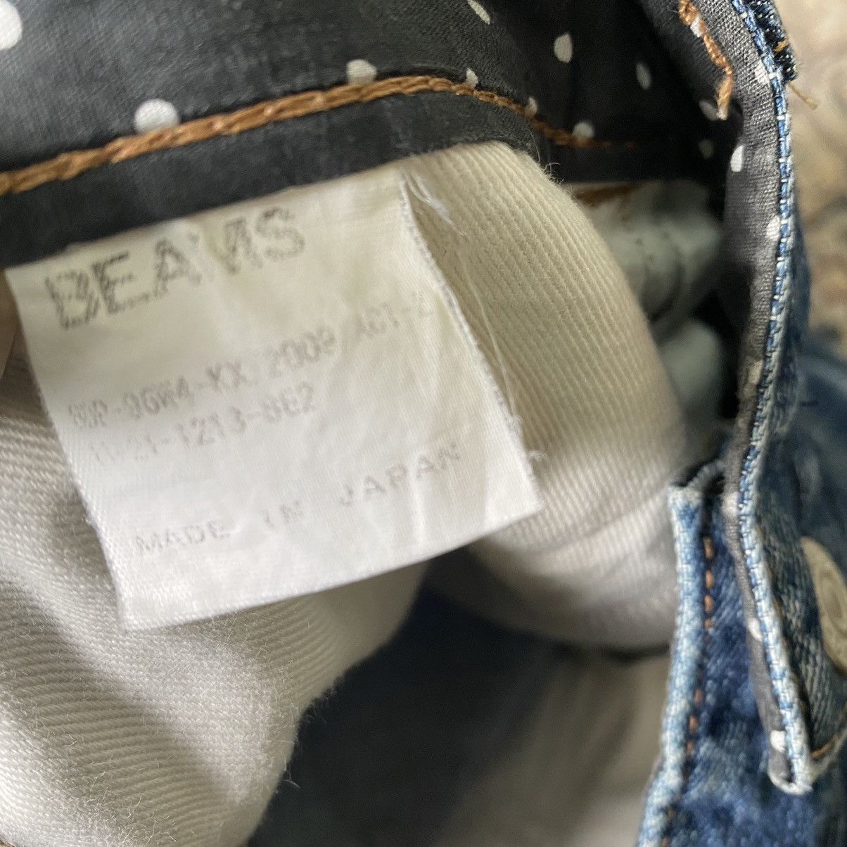 Beams Plus Beams Denim Jeans Distressed Polkadot Size US 32 / EU 48 - 11 Thumbnail