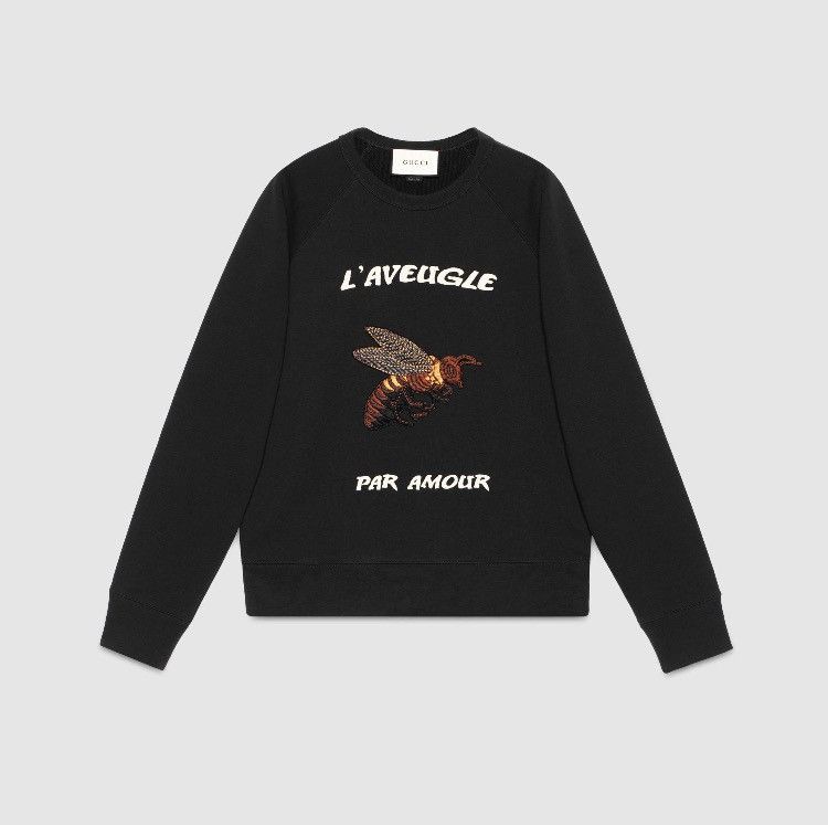 Gucci bee sweatshirt sale