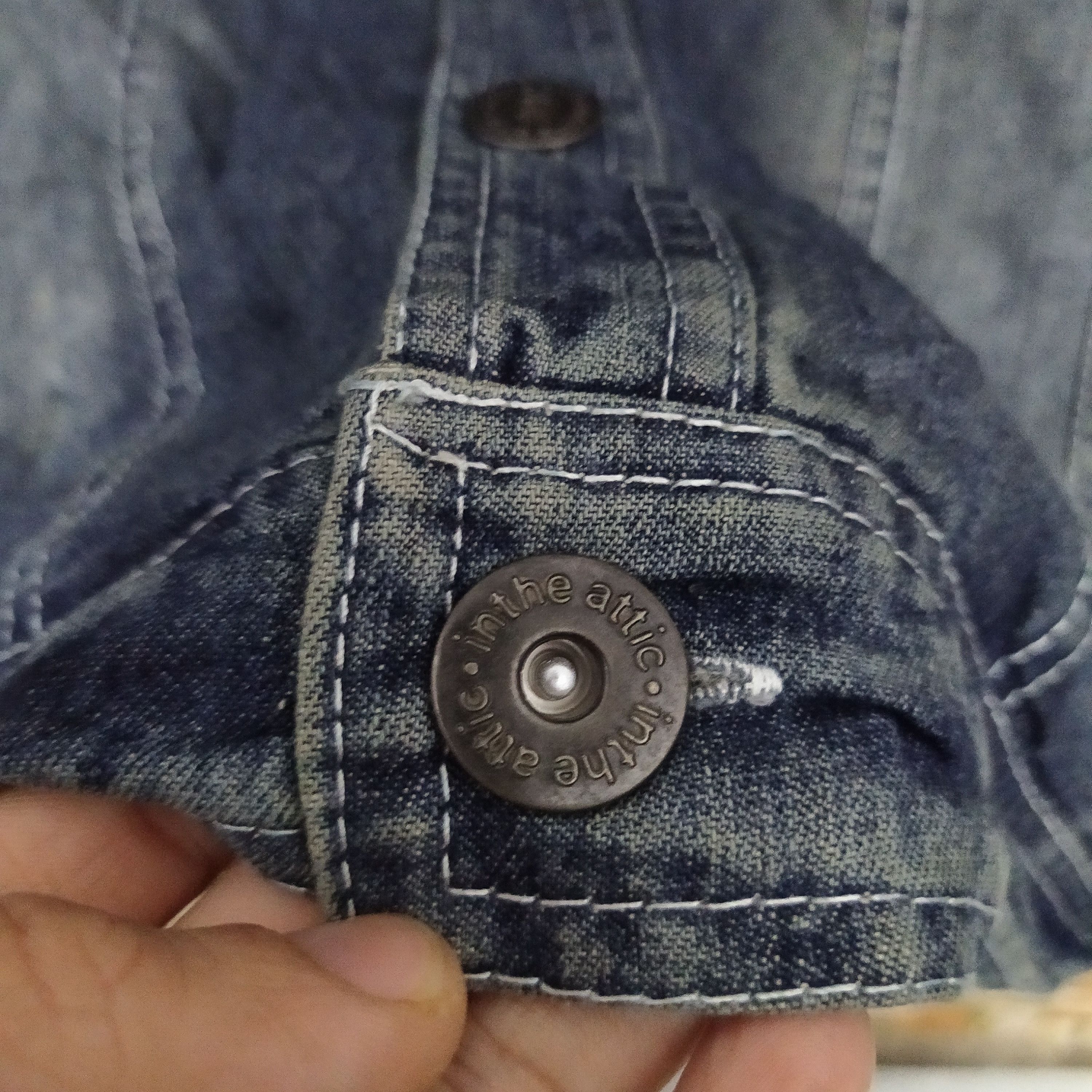 In The Attic IN THE ATTIC DISTRESSED DENIM JACKET (D363) Size US M / EU 48-50 / 2 - 4 Thumbnail