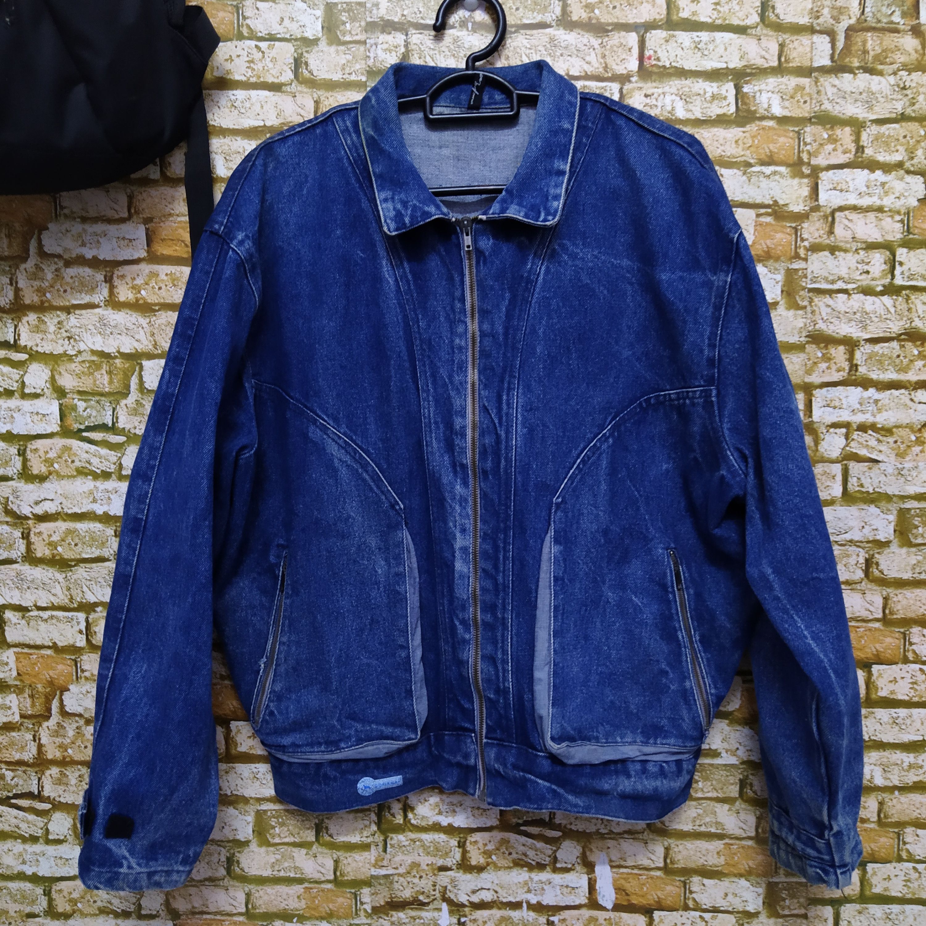 Vintage VTG DOPEMAN INDIGO DENIM JACKET (D365) Size US M / EU 48-50 / 2 - 1 Thumbnail