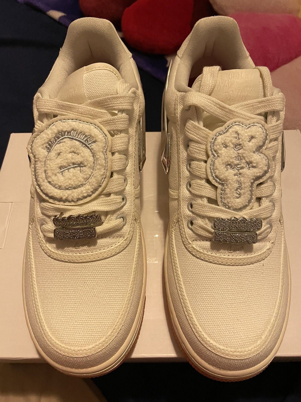 Pre-owned Nike X Travis Scott Air Force 1 Sail 2018 Shoes