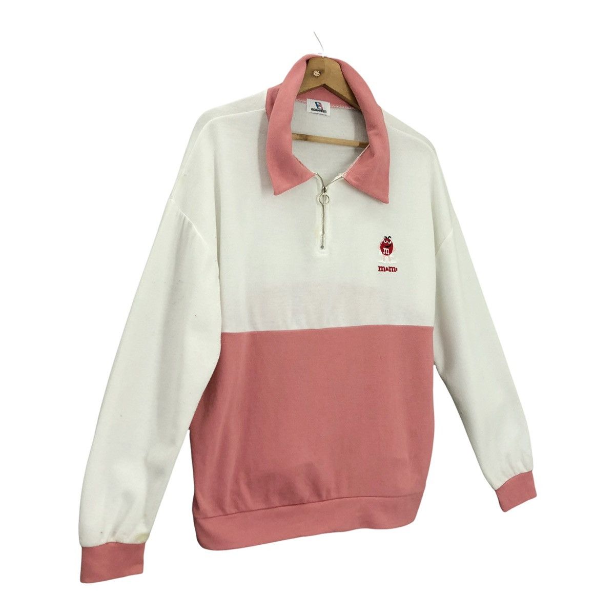 Japanese Brand M&M Small Logo Collar Sweatshirts Size L Size US L / EU 52-54 / 3 - 2 Thumbnail