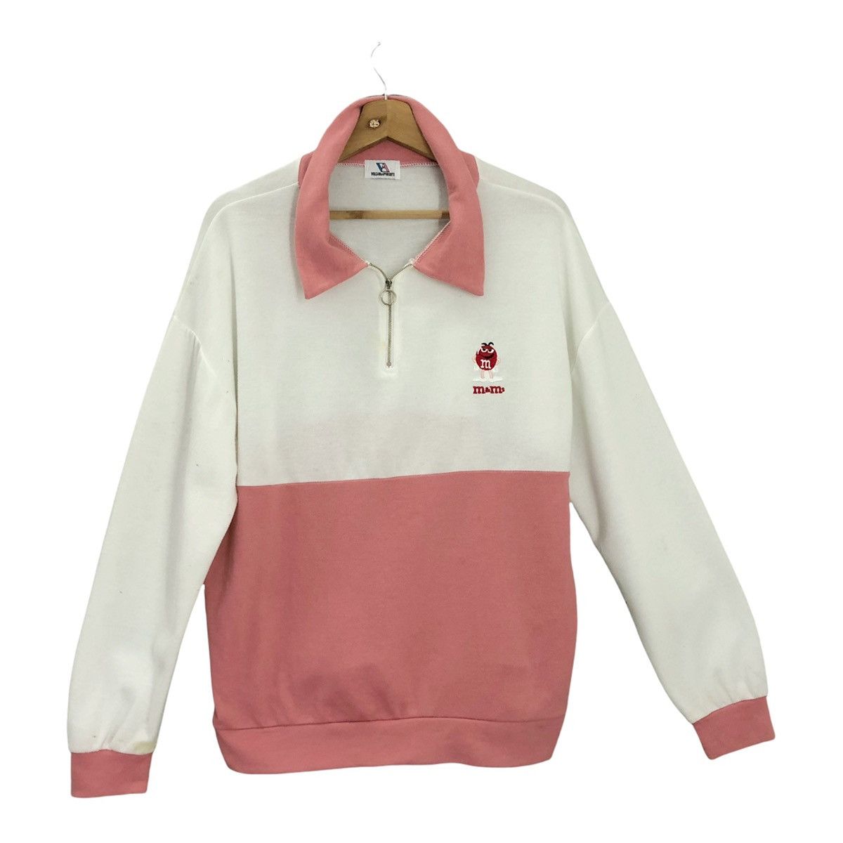 Japanese Brand M&M Small Logo Collar Sweatshirts Size L Size US L / EU 52-54 / 3 - 1 Thumbnail