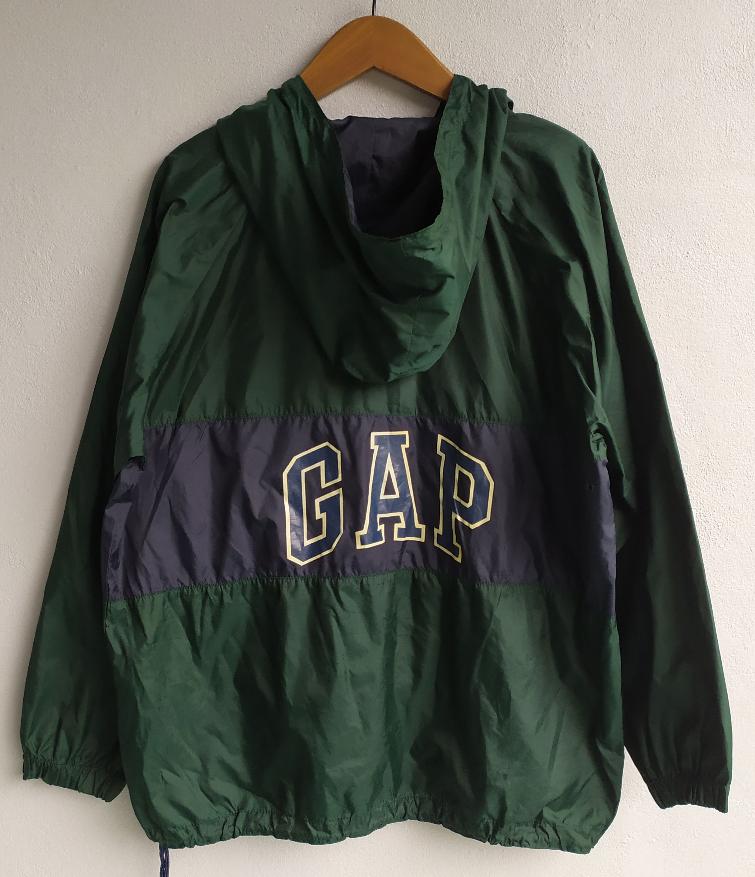 Gap × Vintage Gap Annorak Pocket Hoodie Windbreaker Jacket Size US M / EU 48-50 / 2 - 1 Thumbnail