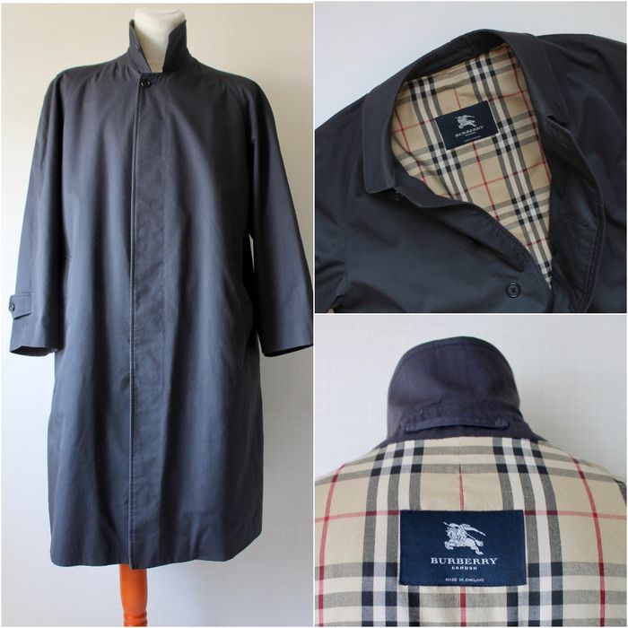 Vintage BURBERRY London DARK BLUE Car Coat Camden Trench | Grailed