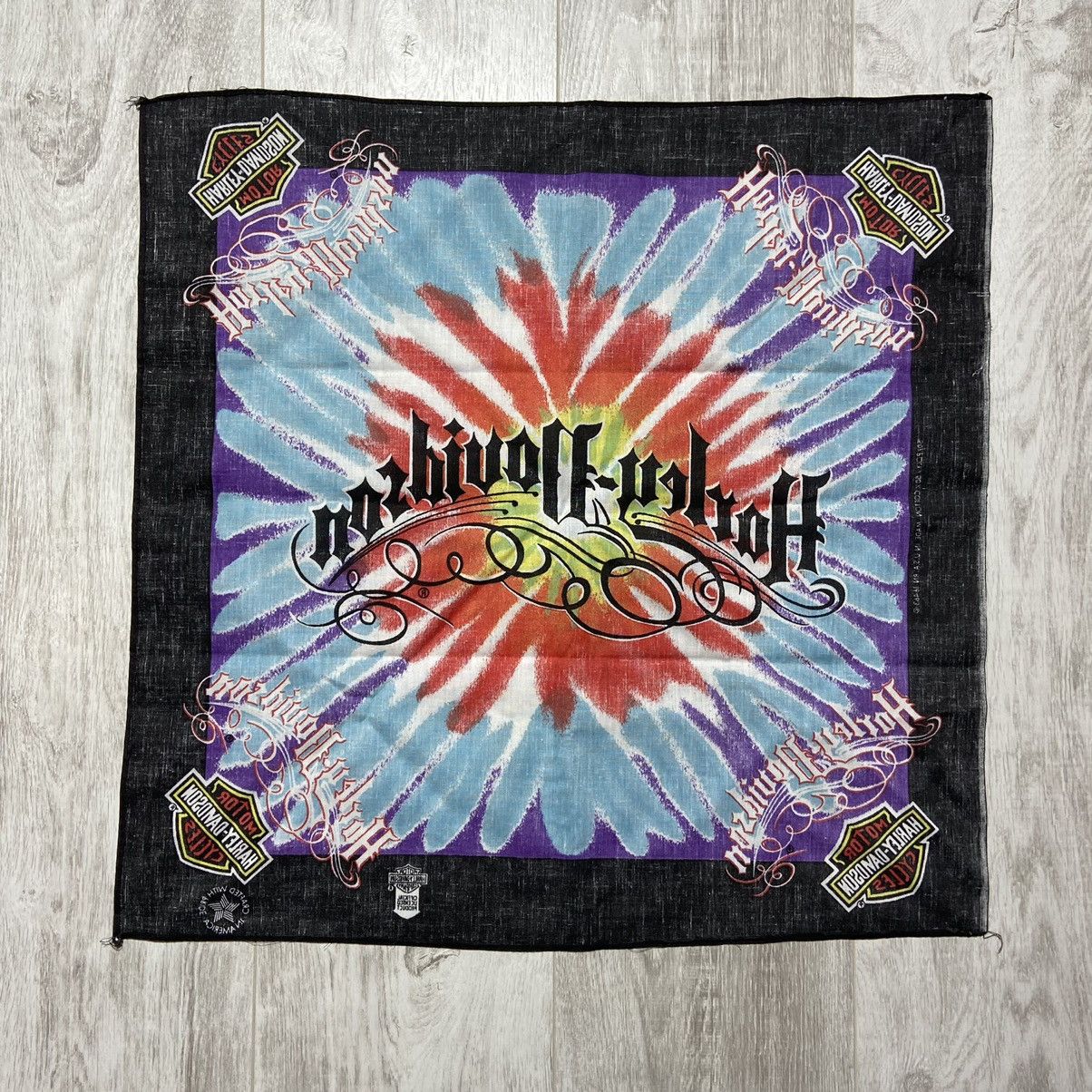 Harley Davidson Vintage Harley Davidson Bandana / Handkerchief Size ONE SIZE - 6 Thumbnail