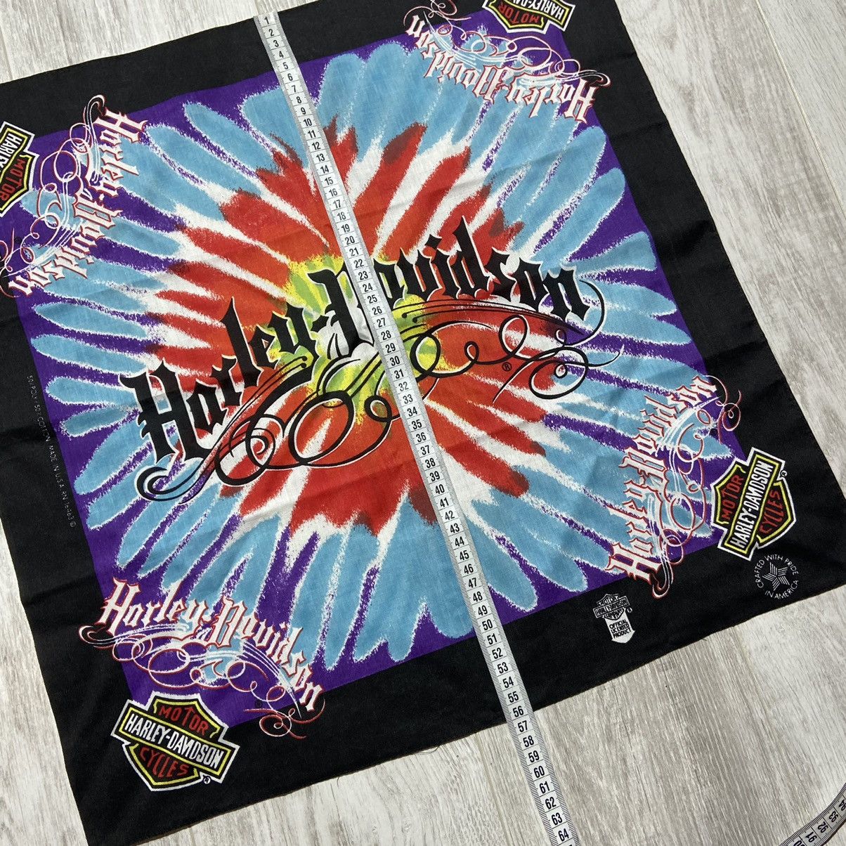 Harley Davidson Vintage Harley Davidson Bandana / Handkerchief Size ONE SIZE - 8 Thumbnail