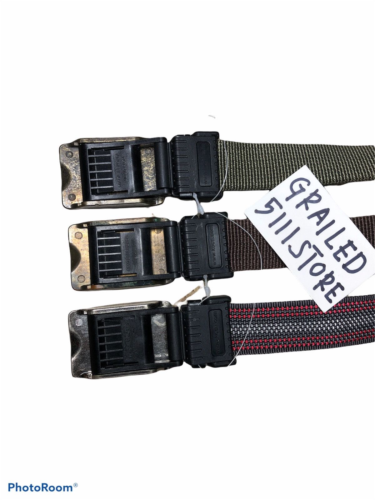 BLACKYAK Lot Of 3 Black Yak Outdoor Belt Size 34 - 2 Thumbnail