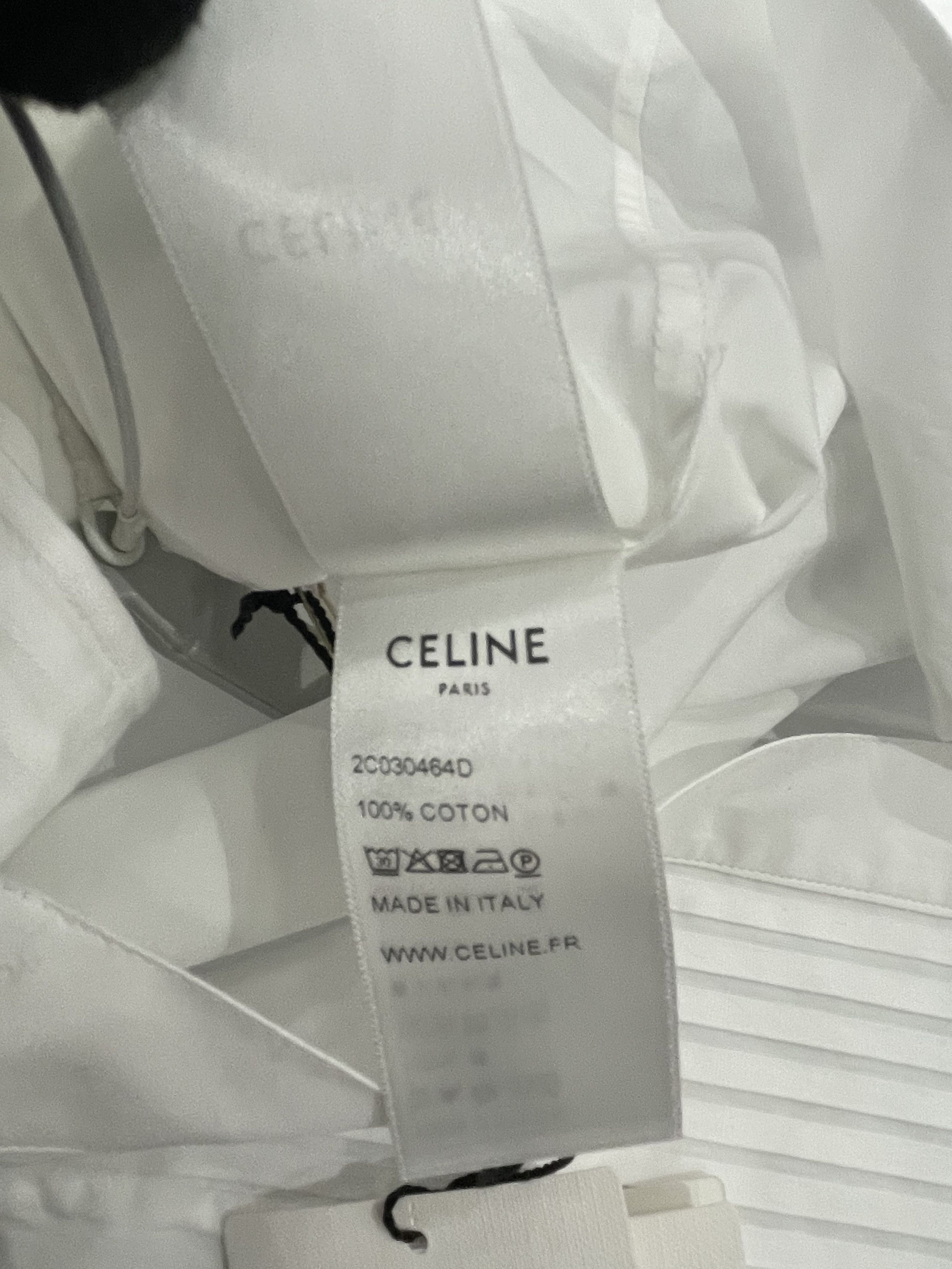 Celine White Shirt Size US M / EU 48-50 / 2 - 5 Thumbnail
