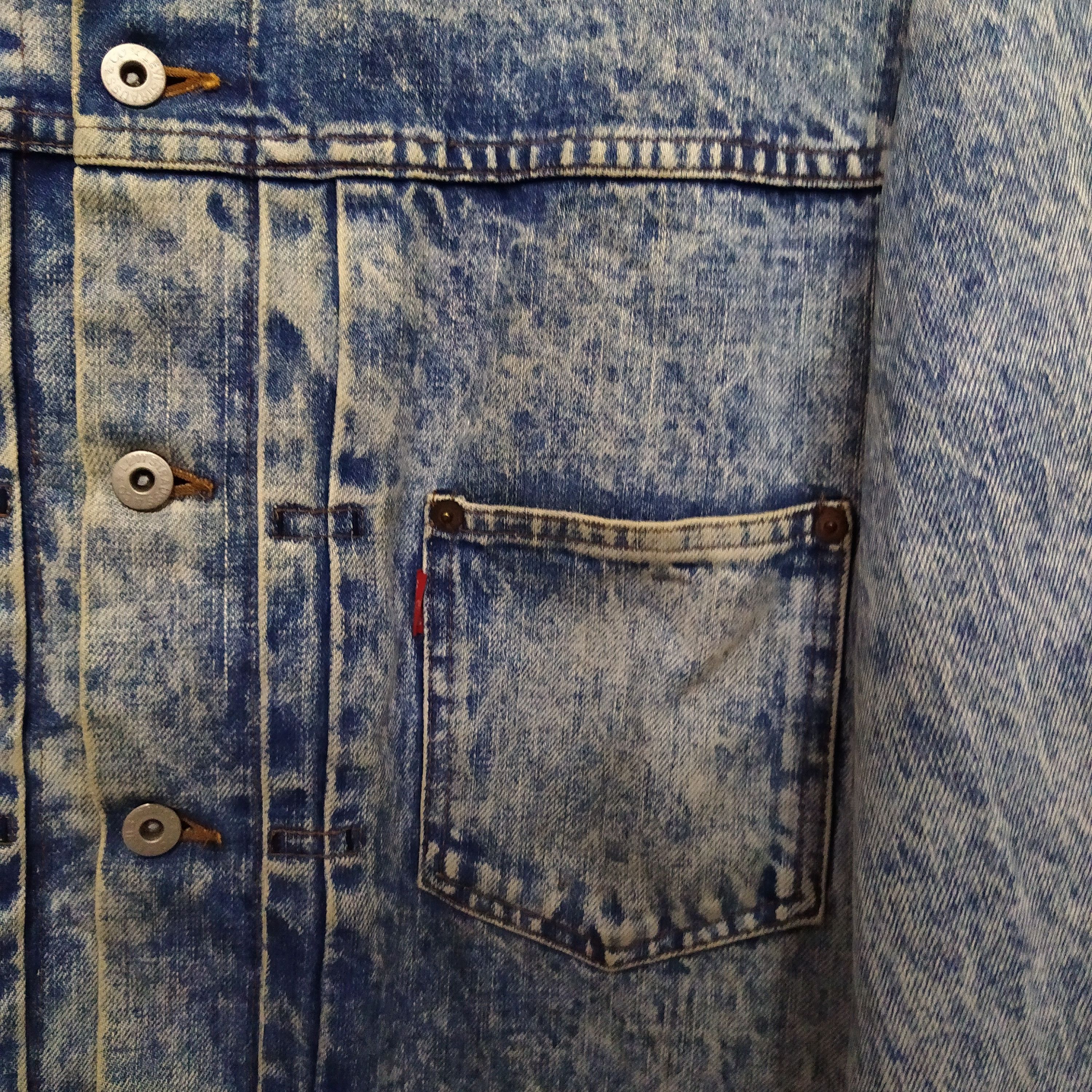 Levi's × Vintage VTG 701XX BIG E LEVIS SELVEDGE DENIM JACKET (D373) Size US XL / EU 56 / 4 - 2 Thumbnail