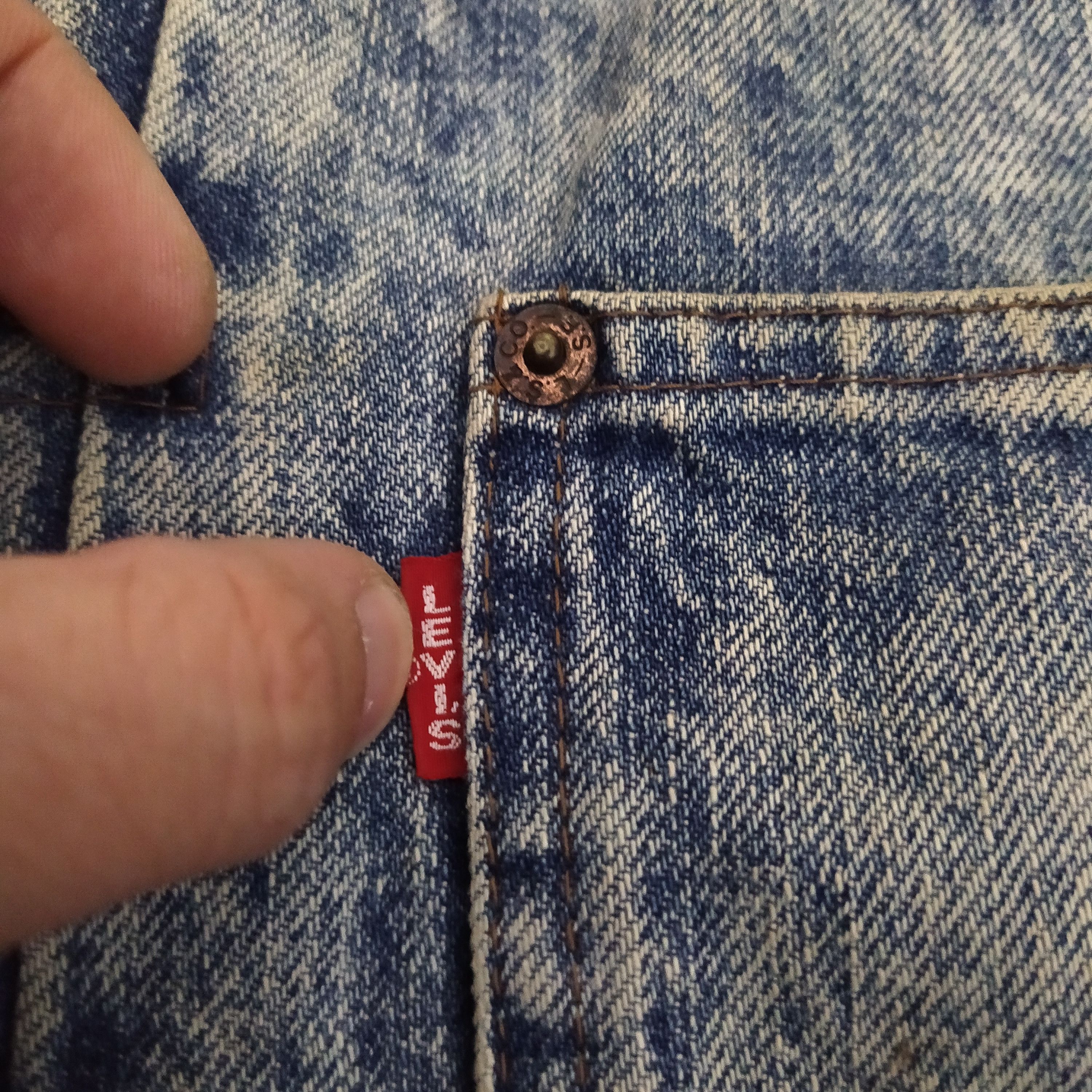Levi's × Vintage VTG 701XX BIG E LEVIS SELVEDGE DENIM JACKET (D373) Size US XL / EU 56 / 4 - 6 Thumbnail