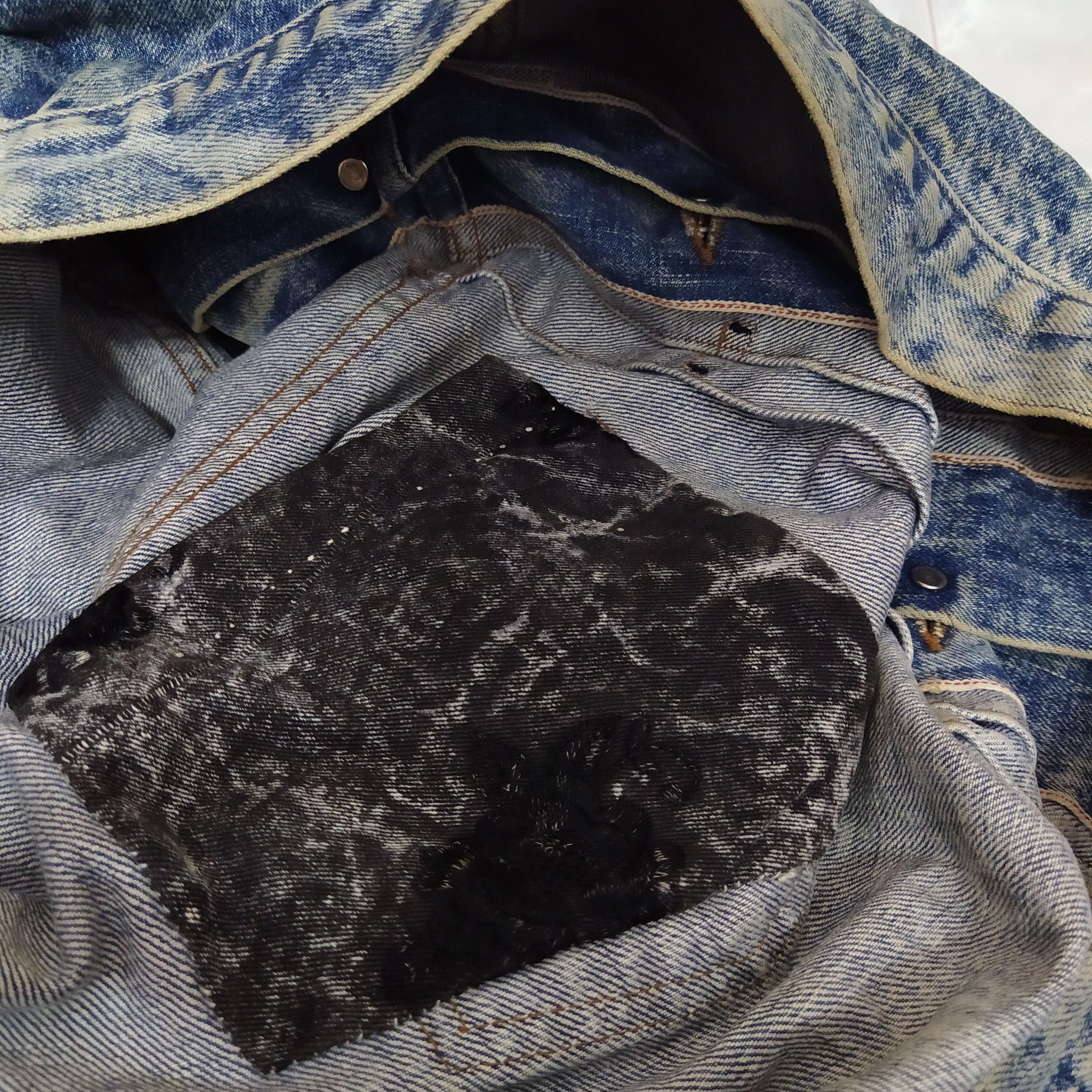 Levi's × Vintage VTG 701XX BIG E LEVIS SELVEDGE DENIM JACKET (D373) Size US XL / EU 56 / 4 - 9 Thumbnail