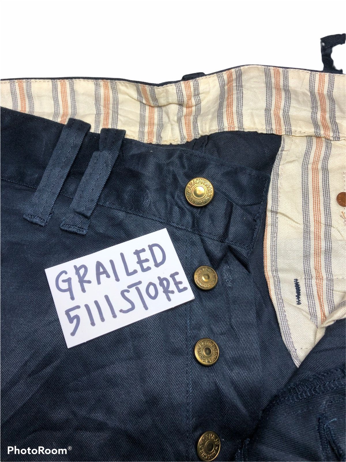 ANACHRONORM × Japanese Brand Buckle Back Trousers Pant By ANACHRONORM Size US 32 / EU 48 - 3 Thumbnail