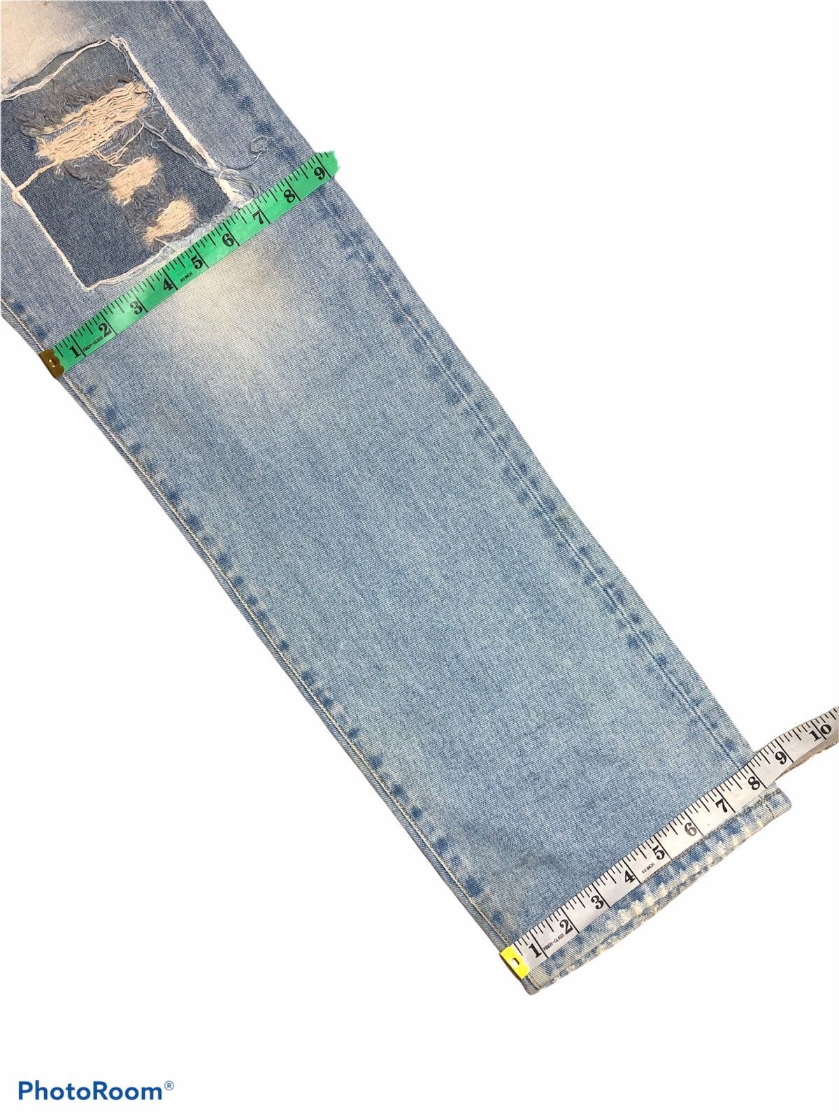 Japanese Brand Distressed Patches Custom Denim by Leders Jeans Size US 32 / EU 48 - 9 Thumbnail