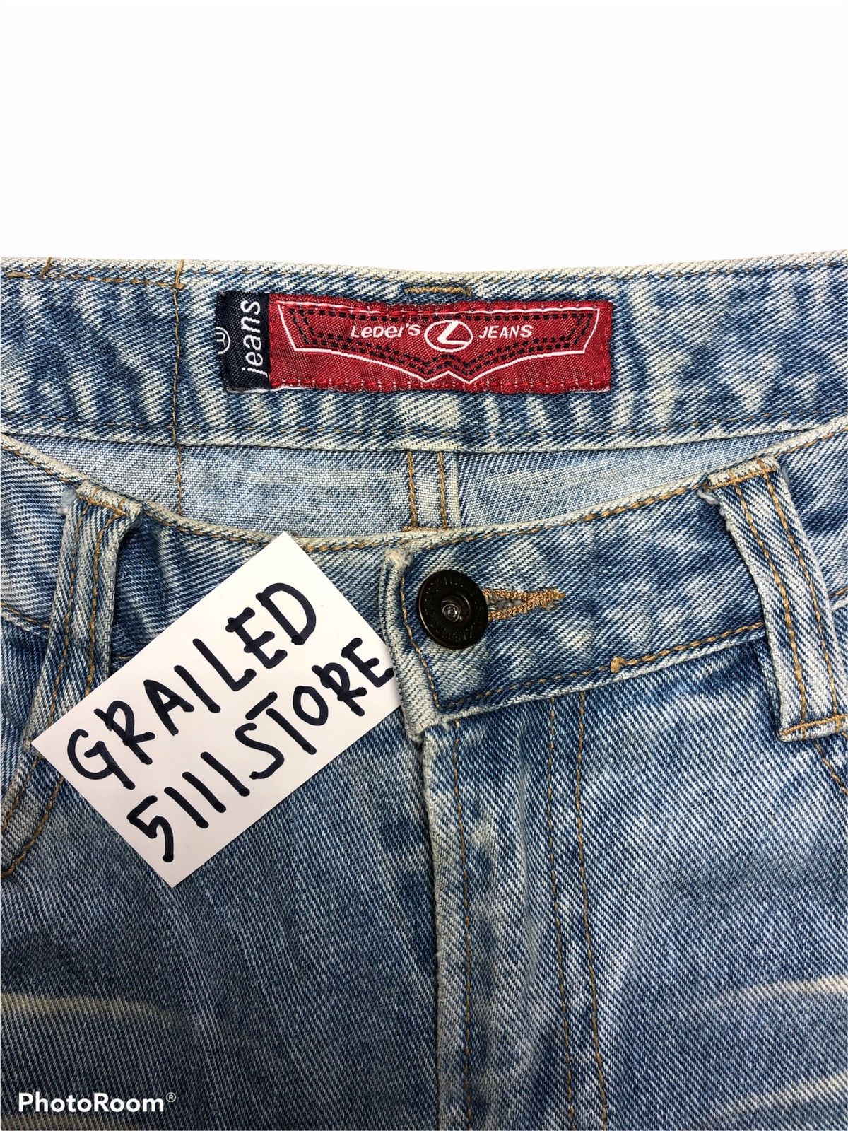 Japanese Brand Distressed Patches Custom Denim by Leders Jeans Size US 32 / EU 48 - 5 Thumbnail