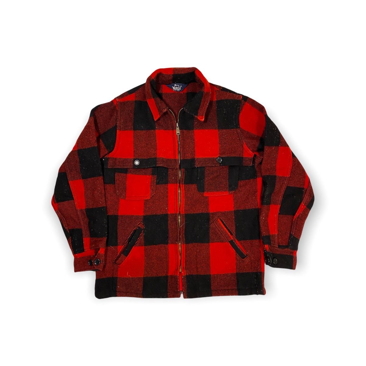 Vintage × Woolrich Woolen Mills Vintage Woolrich Zip Wool Jacket Size US M / EU 48-50 / 2 - 1 Thumbnail
