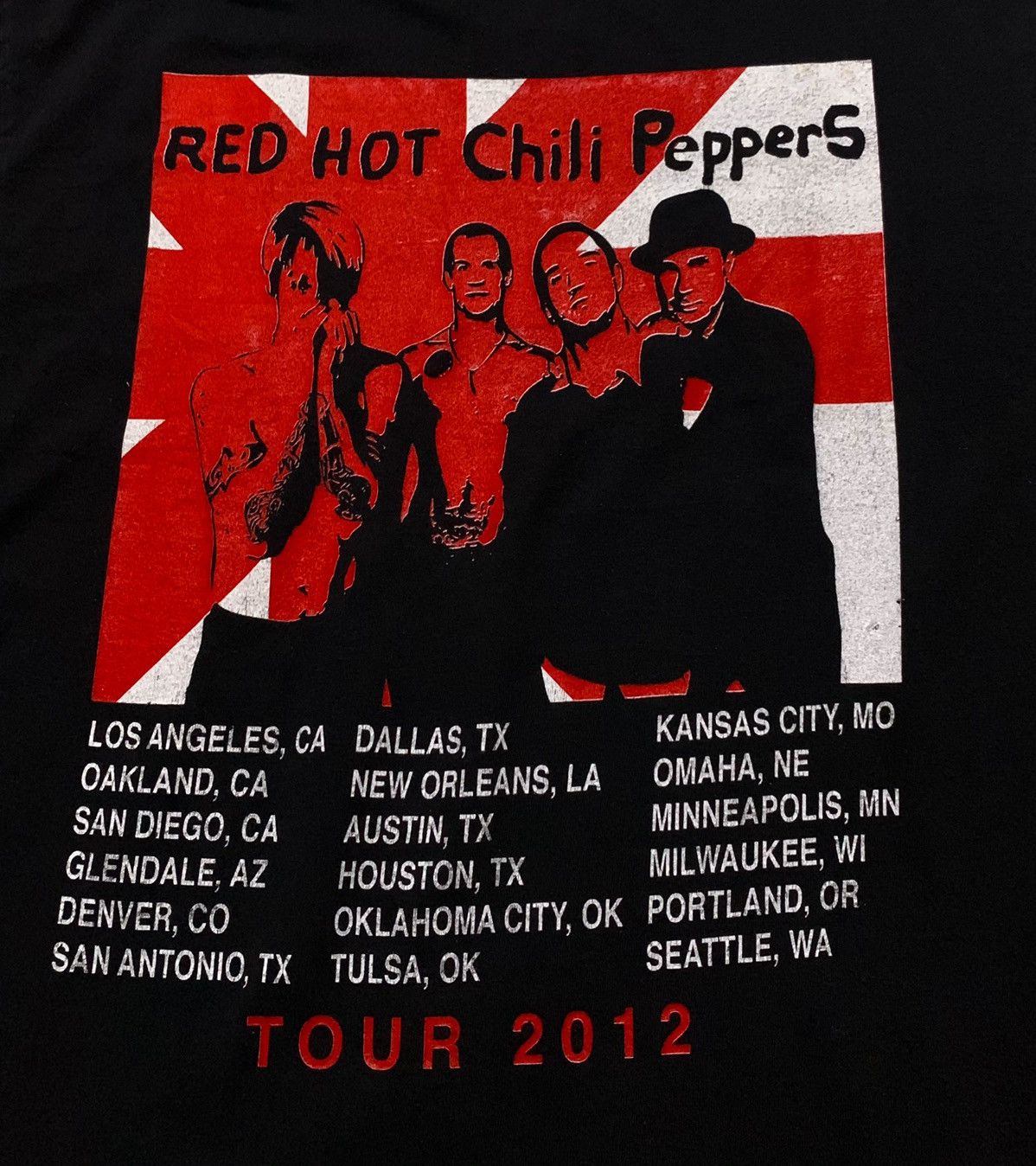 Band Tees Rare Design Rock Band Red Hot Chili Peppers T-shirt 2012s Size US M / EU 48-50 / 2 - 3 Thumbnail