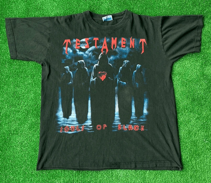 Vintage Vintage 1990 Testament Souls of Black Metal Shirt Size US L / EU 52-54 / 3 - 1 Preview