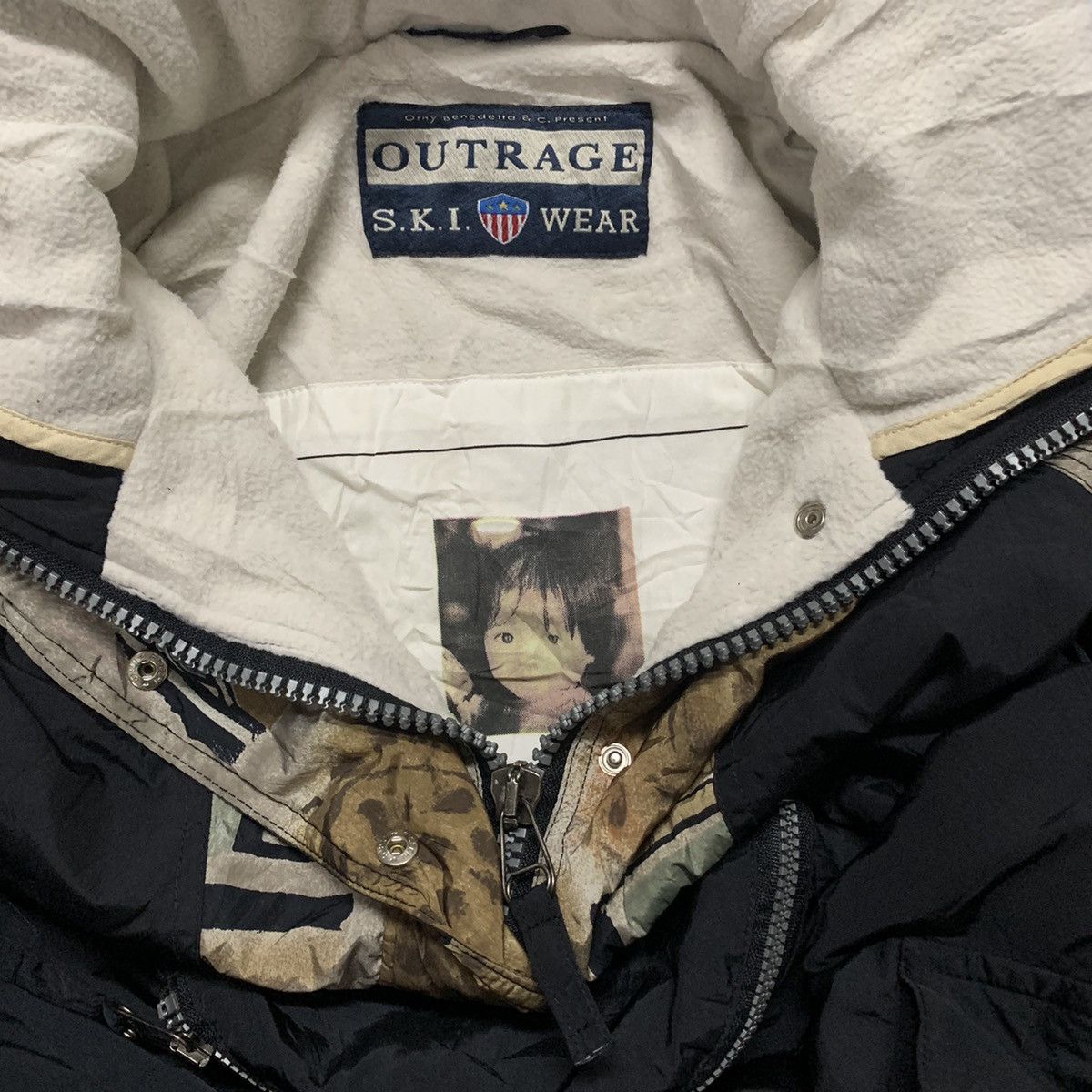 Vintage 💥💥RARE!! Outrage Ski Jacket Quarter Zip Art Windbreaker Size US XL / EU 56 / 4 - 10 Thumbnail