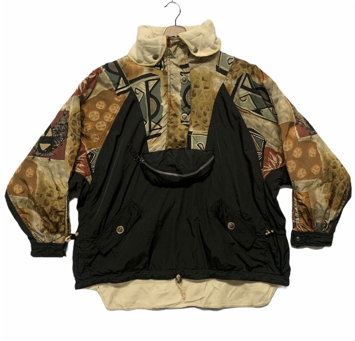 Vintage 💥💥RARE!! Outrage Ski Jacket Quarter Zip Art Windbreaker Size US XL / EU 56 / 4 - 1 Thumbnail