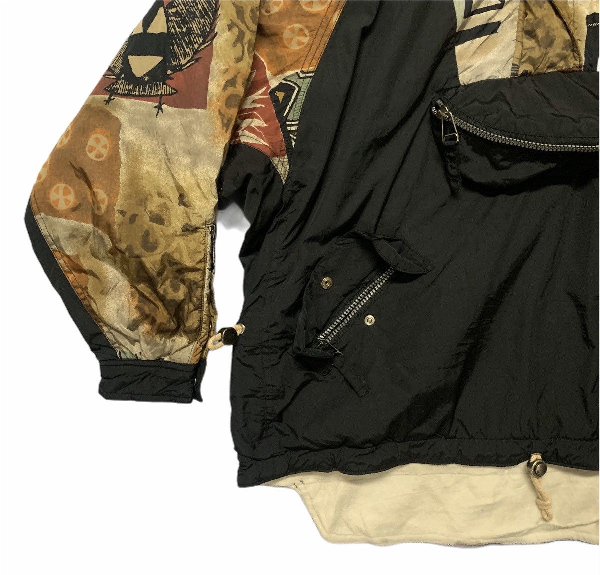 Vintage 💥💥RARE!! Outrage Ski Jacket Quarter Zip Art Windbreaker Size US XL / EU 56 / 4 - 4 Thumbnail
