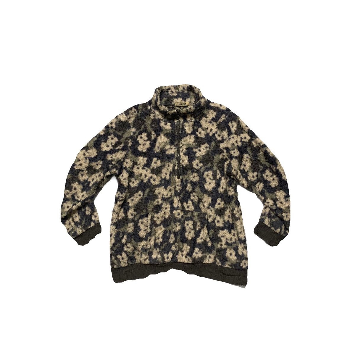 image of Archival Clothing x Art livre Kina Japan Quarter Zip Fleece Sweatshirt Sweater in Not Specified (Si