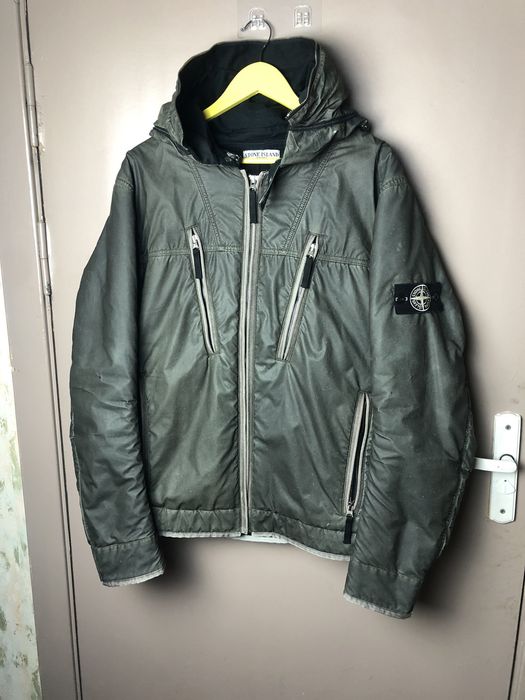 Stone Island stone island liquid reflective black rare | Grailed