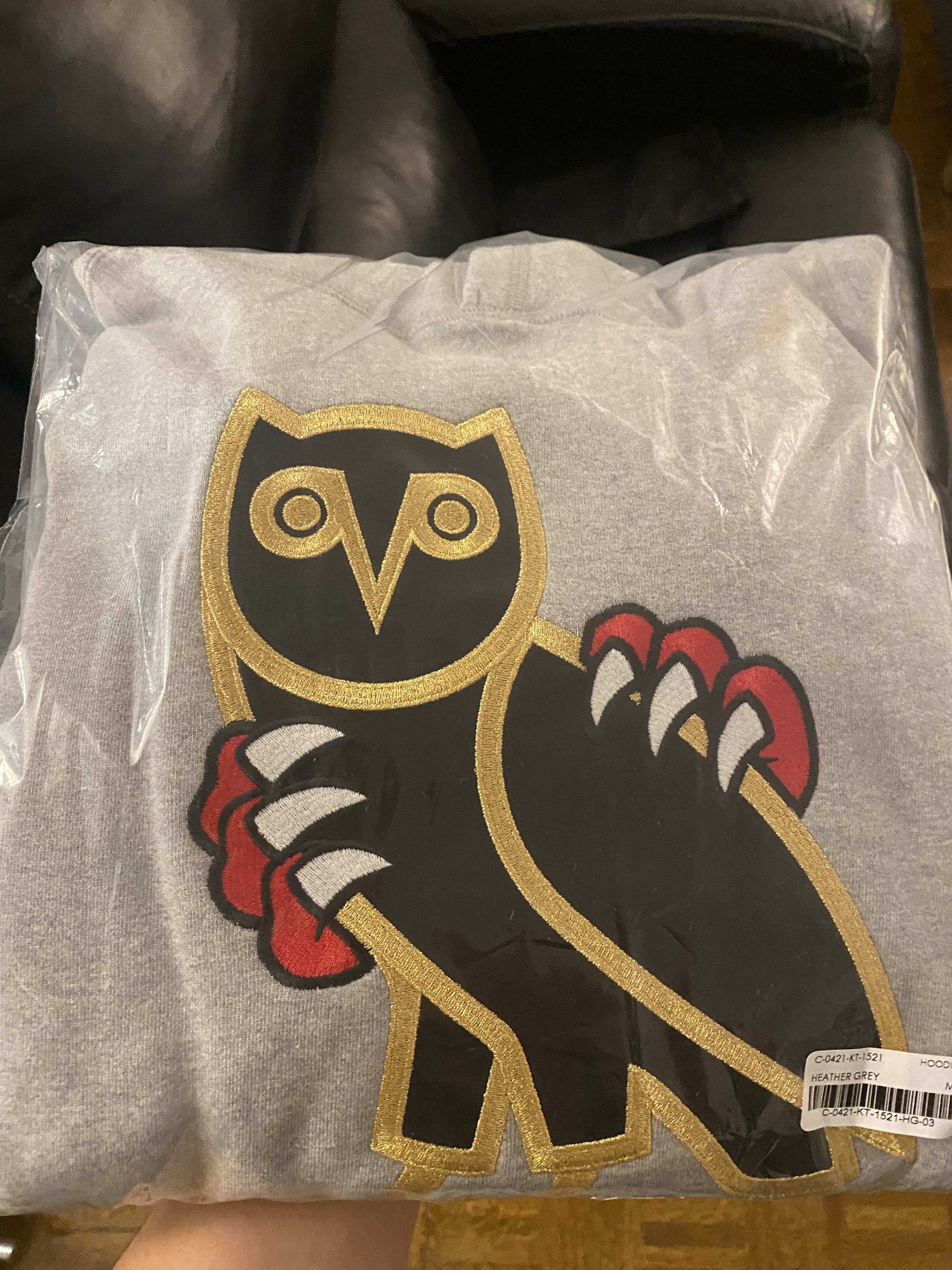 Octobers Very Own OVO Jurassic Park OG Owl Hoodie Heather Grey Grailed