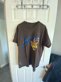 PRE - LOVED] Cactus Jack X Travis Scott Fragment Icons Brown Cotton T-Shirt