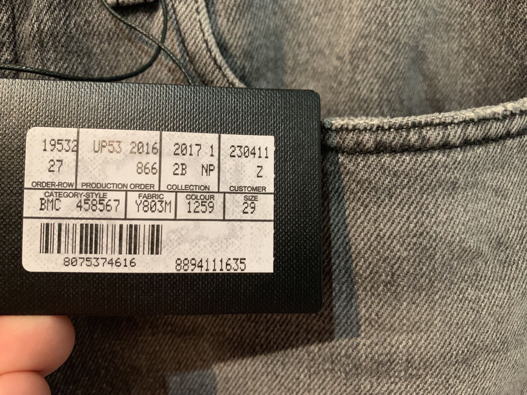 Saint Laurent Paris SS'17 D01 Skinny Jean Washed Denim Size US 29 - 2 Thumbnail