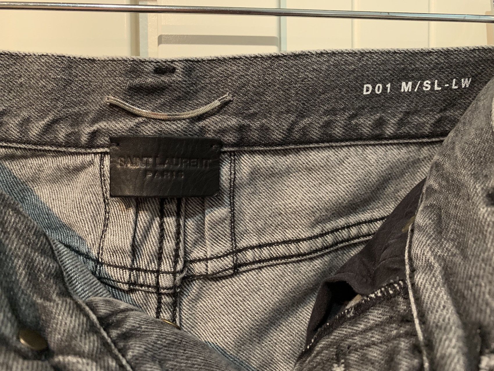 Saint Laurent Paris SS'17 D01 Skinny Jean Washed Denim Size US 29 - 3 Thumbnail