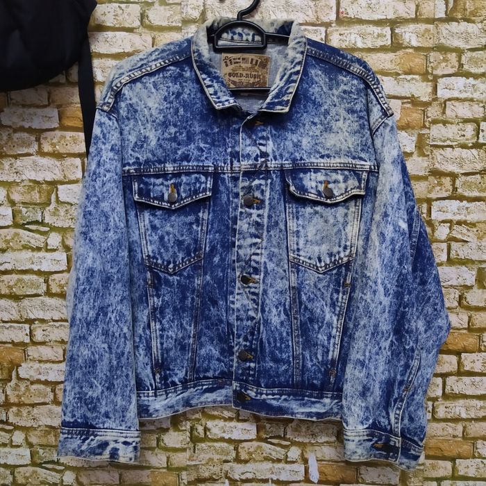 Edwin 90s EDWIN GOLD RUSH STONEWASHED DENIM JACKET (D377) | Grailed