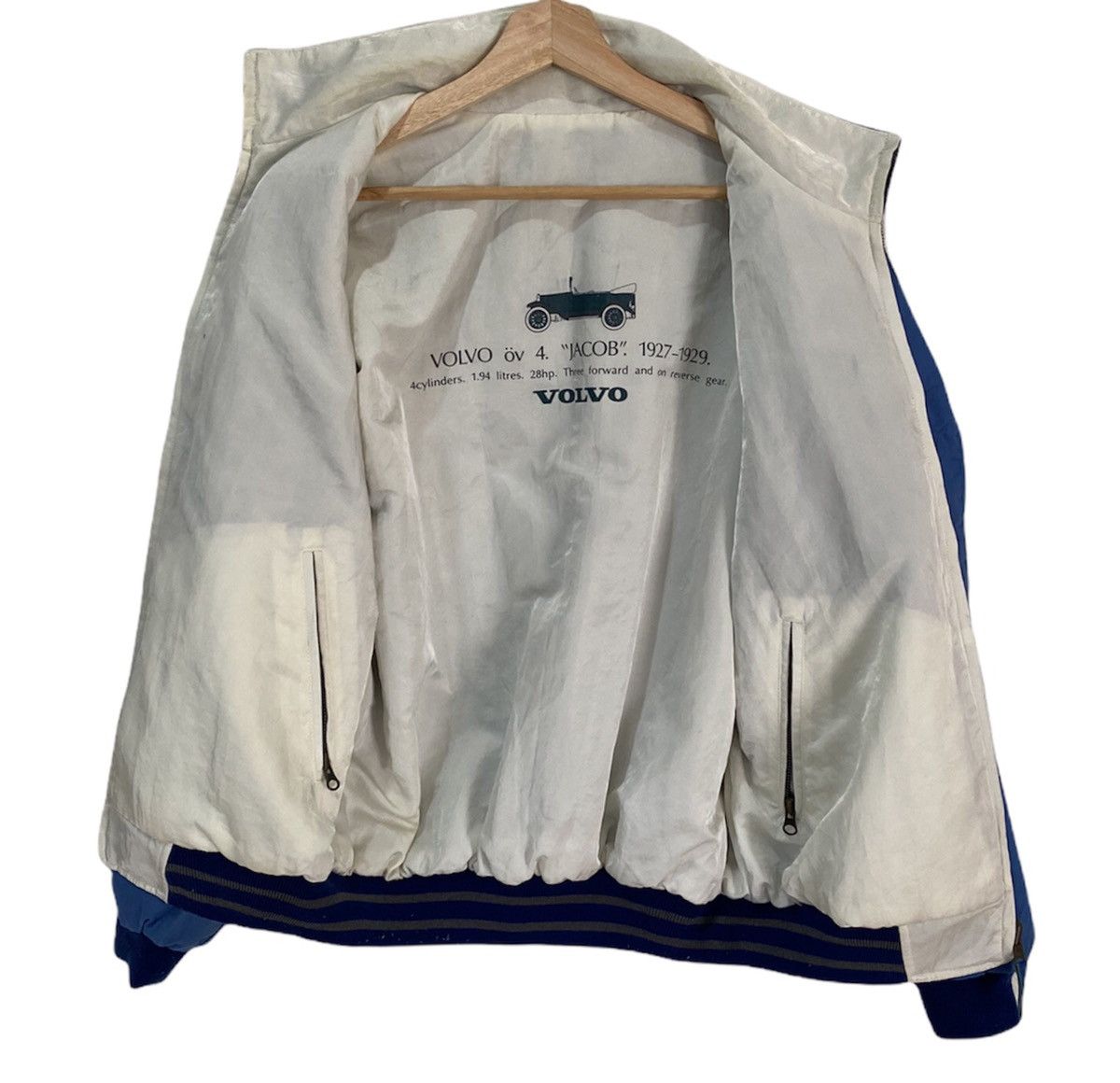 Issey Miyake 🔥VINTAGE VOLVO ov4 "JACOB" 1927-1929 RACING BOMBER JACKET Size US M / EU 48-50 / 2 - 4 Thumbnail