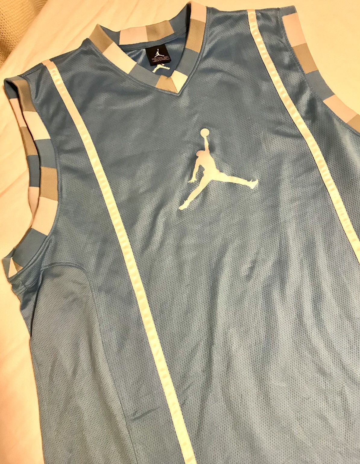 Jordan Brand × Nike Jordan Tar Heel Blue Practice Jersey Size US XXL / EU 58 / 5 - 2 Thumbnail