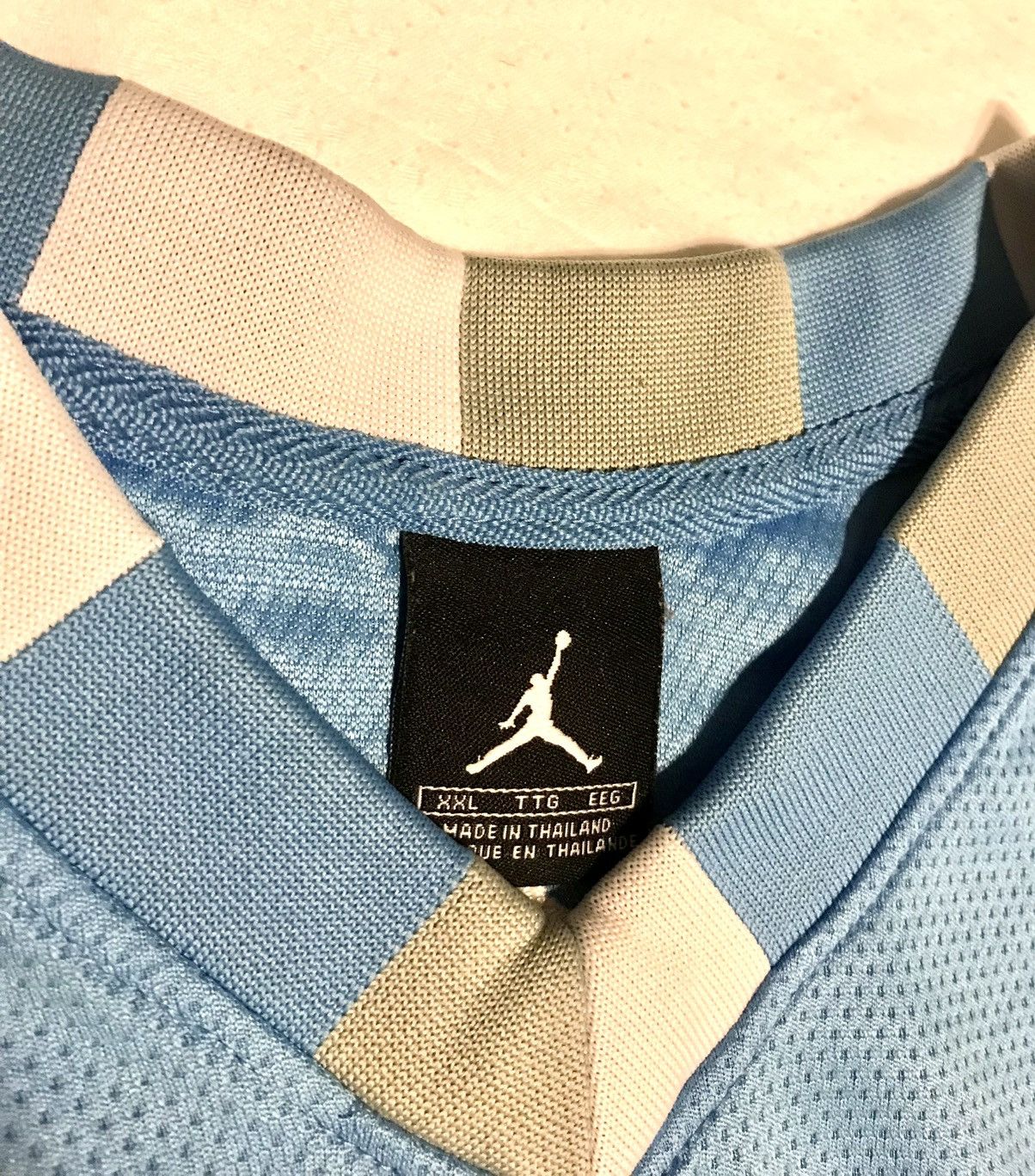 Jordan Brand × Nike Jordan Tar Heel Blue Practice Jersey Size US XXL / EU 58 / 5 - 3 Thumbnail