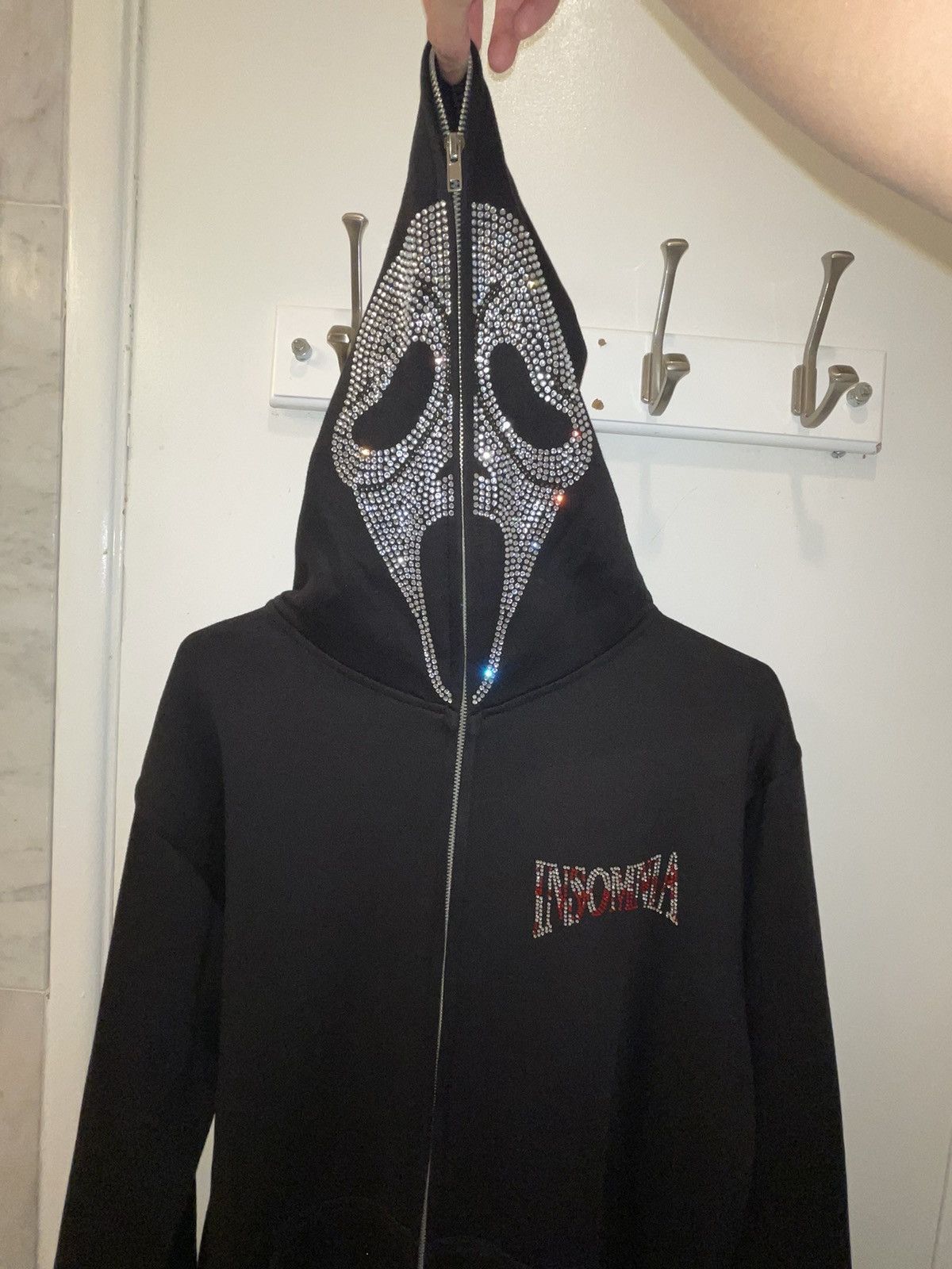 Imsomnia visuals zip up retailer scream hoodie