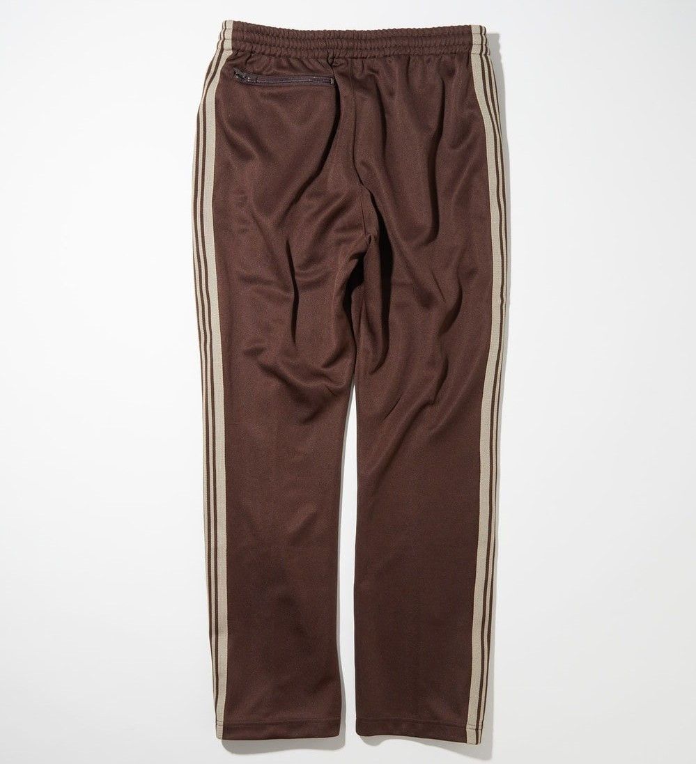 Needles Narrow Track pant poly smooth FREAK'S brown XS