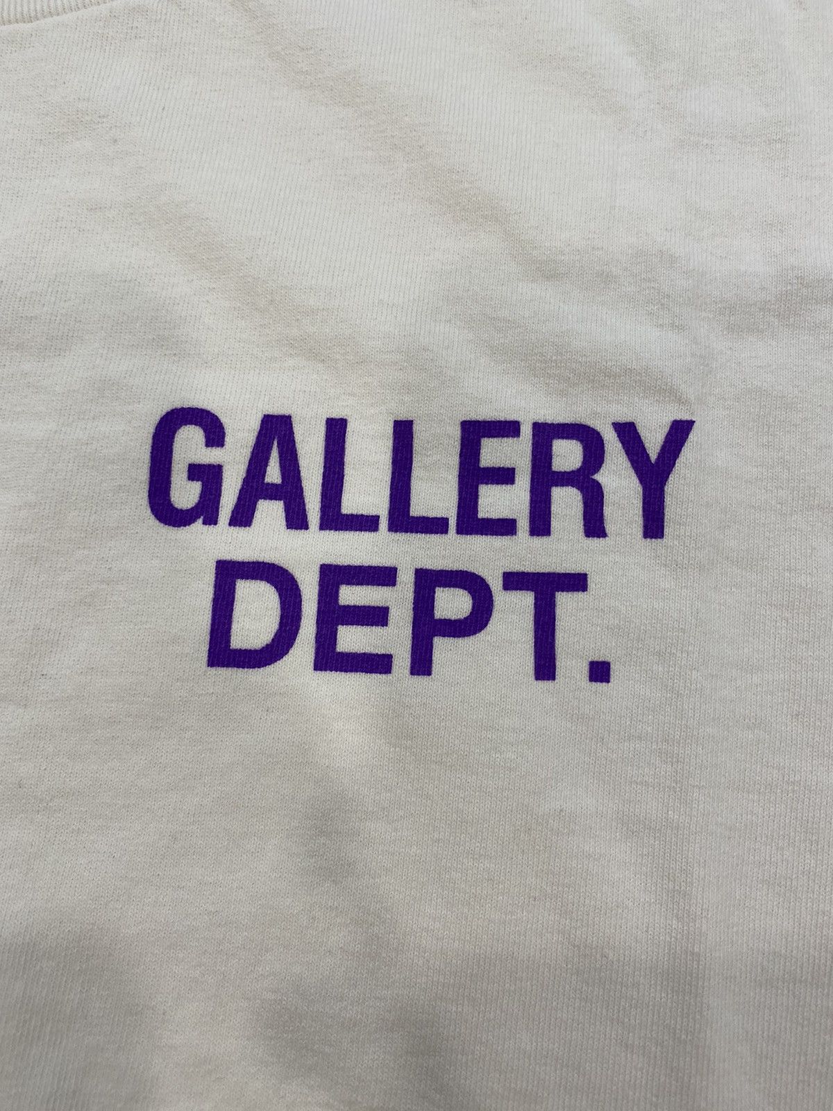 Gallery Dept. Gallery Dept. Beige T-Shirt with Purple Logo Size US L / EU 52-54 / 3 - 2 Thumbnail