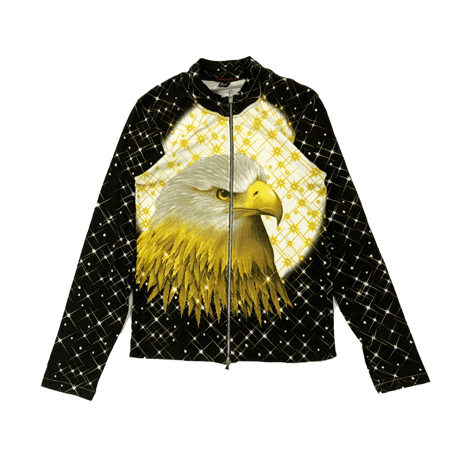 Just Cavalli × Roberto Cavalli Roberto Cavalli Eagle Starry 00s Zip Up Sweater Size US L / EU 52-54 / 3 - 1 Thumbnail