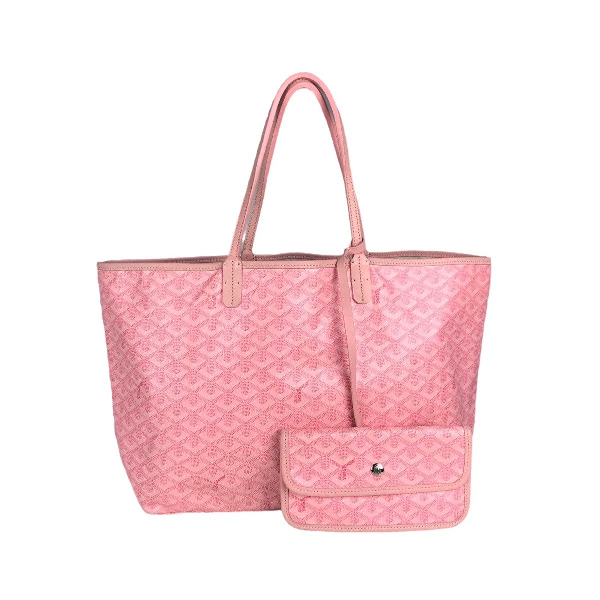 Goyard Goyard Pink Saint Louis Tote Bag & Pouch Wallet | Grailed