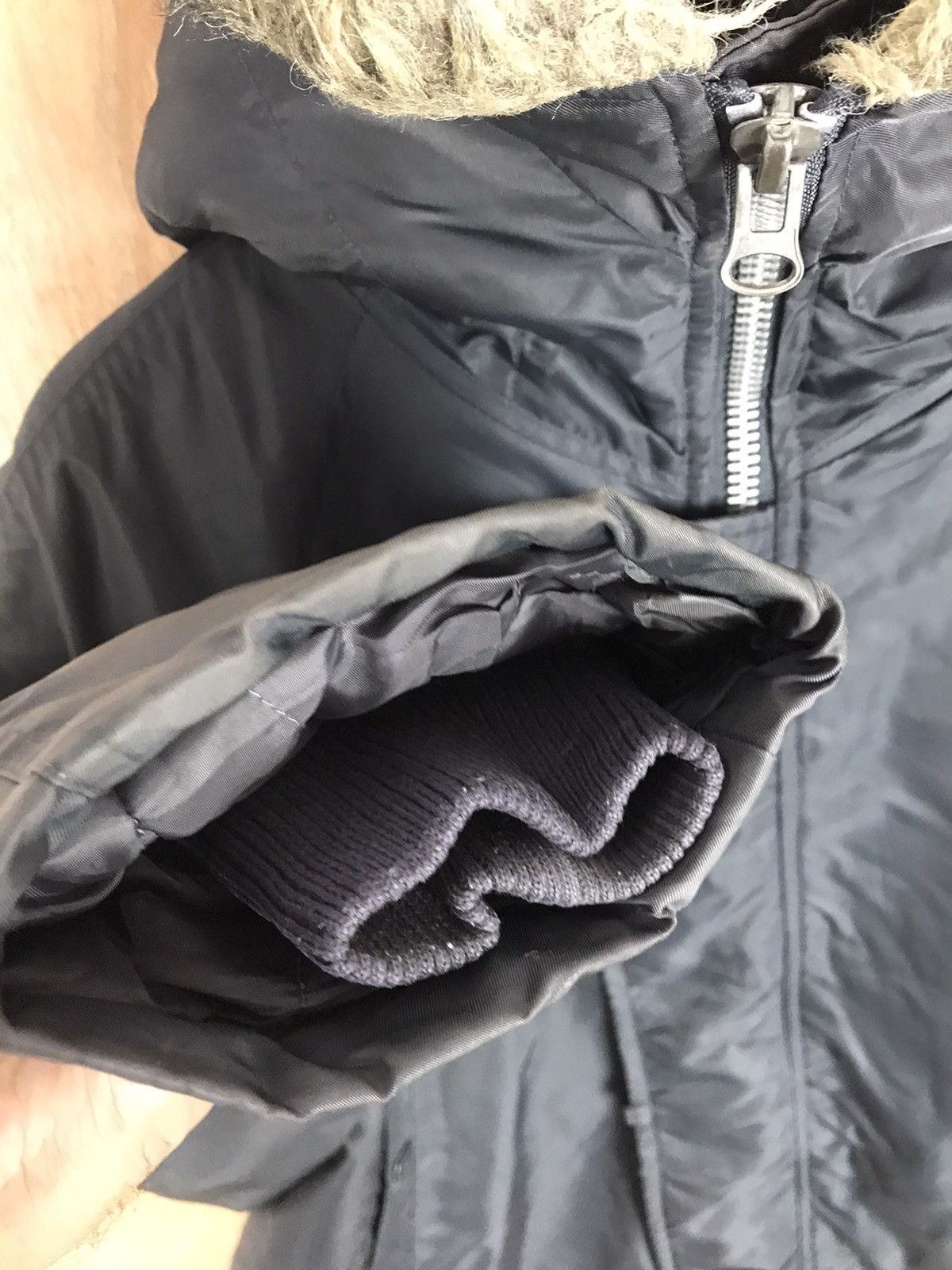 Vintage Vintage Flying Jacket Virgin Voyage Fur Hoodie Bomber Jacket Size US L / EU 52-54 / 3 - 8 Thumbnail