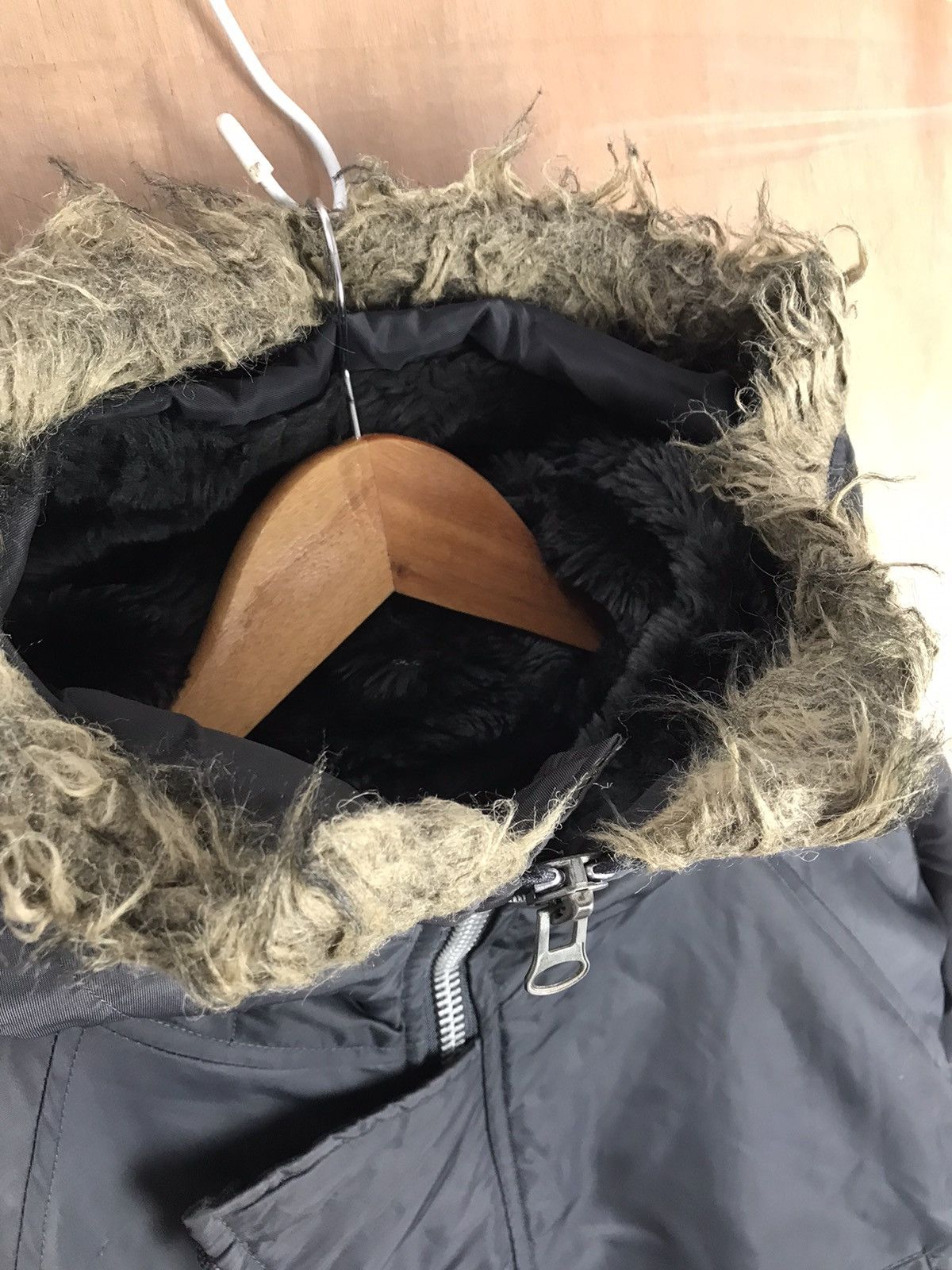 Vintage Vintage Flying Jacket Virgin Voyage Fur Hoodie Bomber Jacket Size US L / EU 52-54 / 3 - 10 Thumbnail