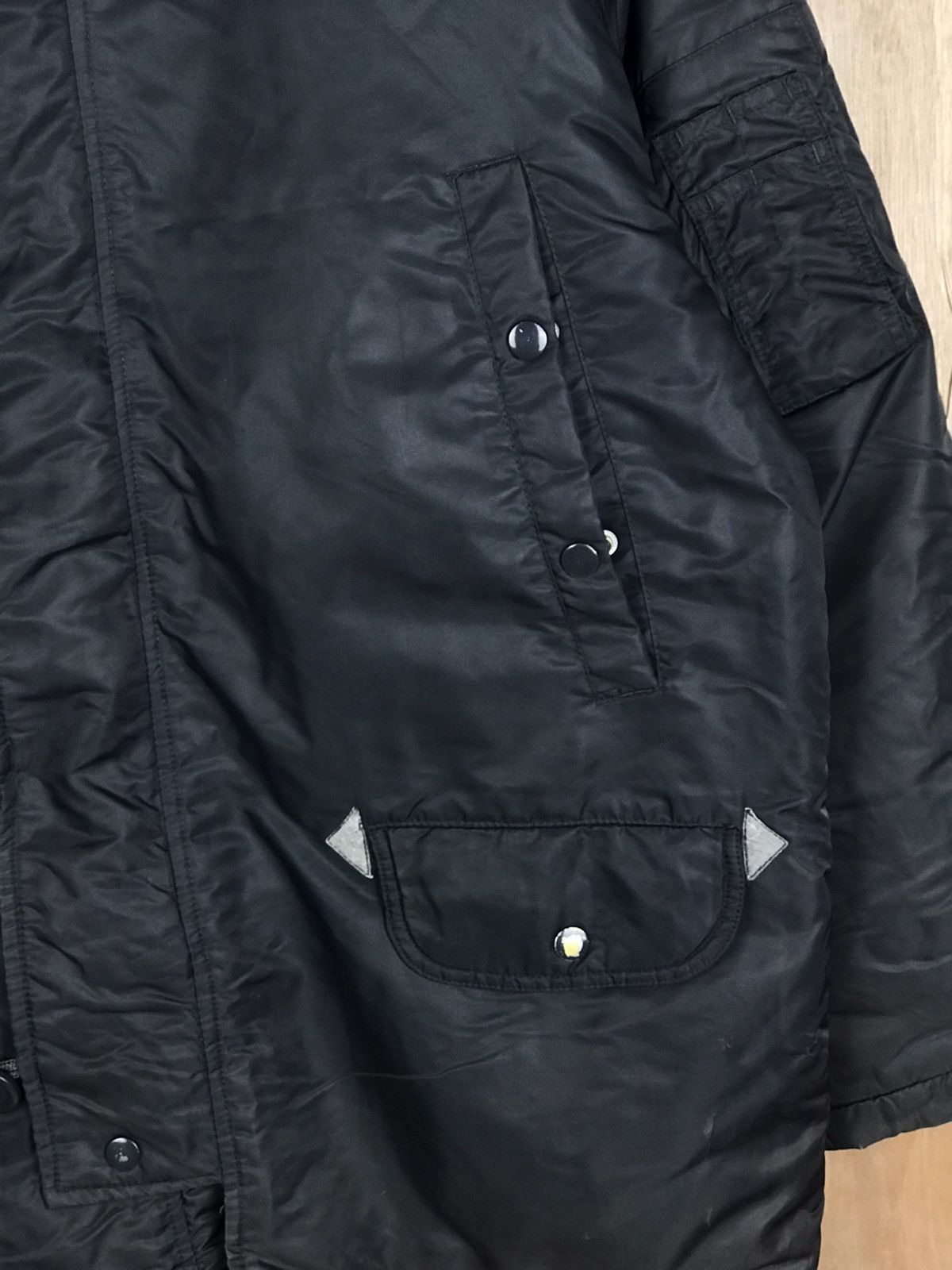 Vintage Vintage Flying Jacket Virgin Voyage Fur Hoodie Bomber Jacket Size US L / EU 52-54 / 3 - 6 Thumbnail