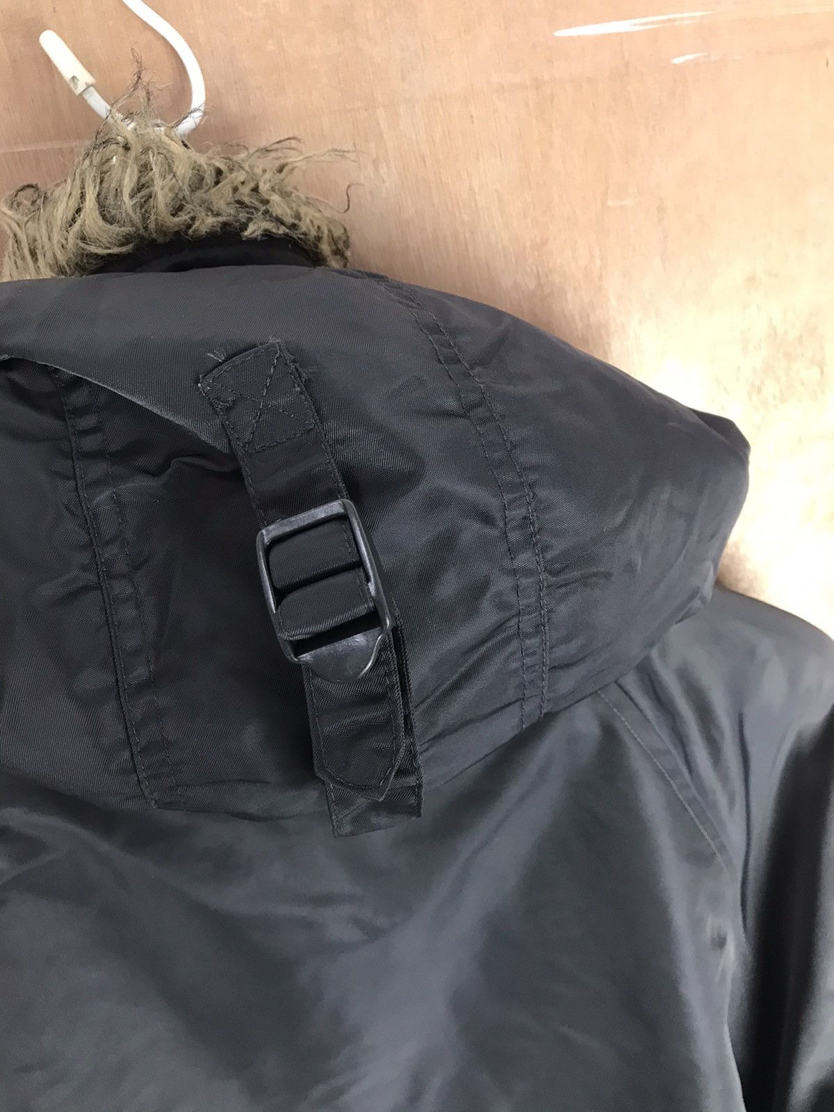 Vintage Vintage Flying Jacket Virgin Voyage Fur Hoodie Bomber Jacket Size US L / EU 52-54 / 3 - 12 Thumbnail